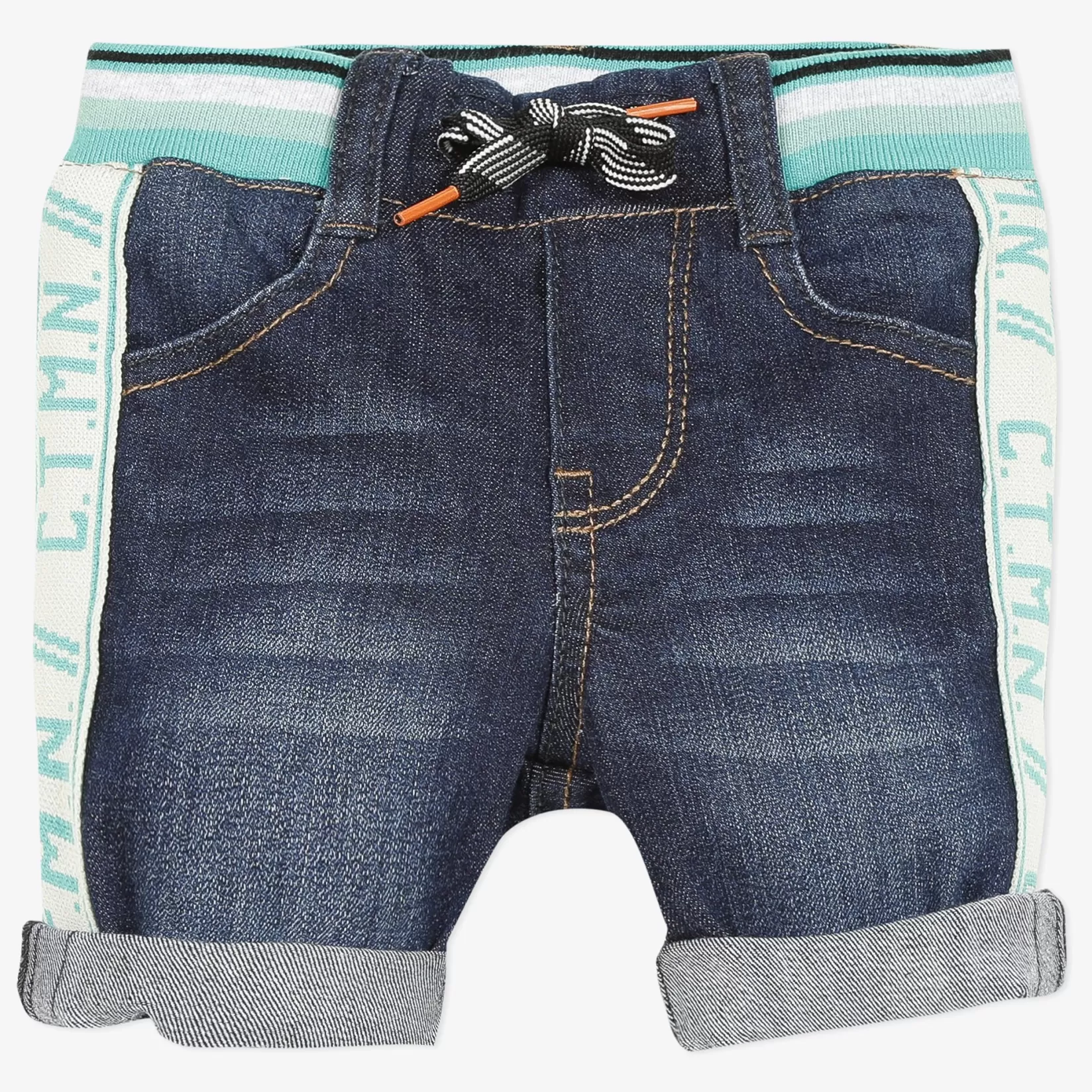 Baby Boy Black Denim Bermuda Shorts*Catimini Flash Sale