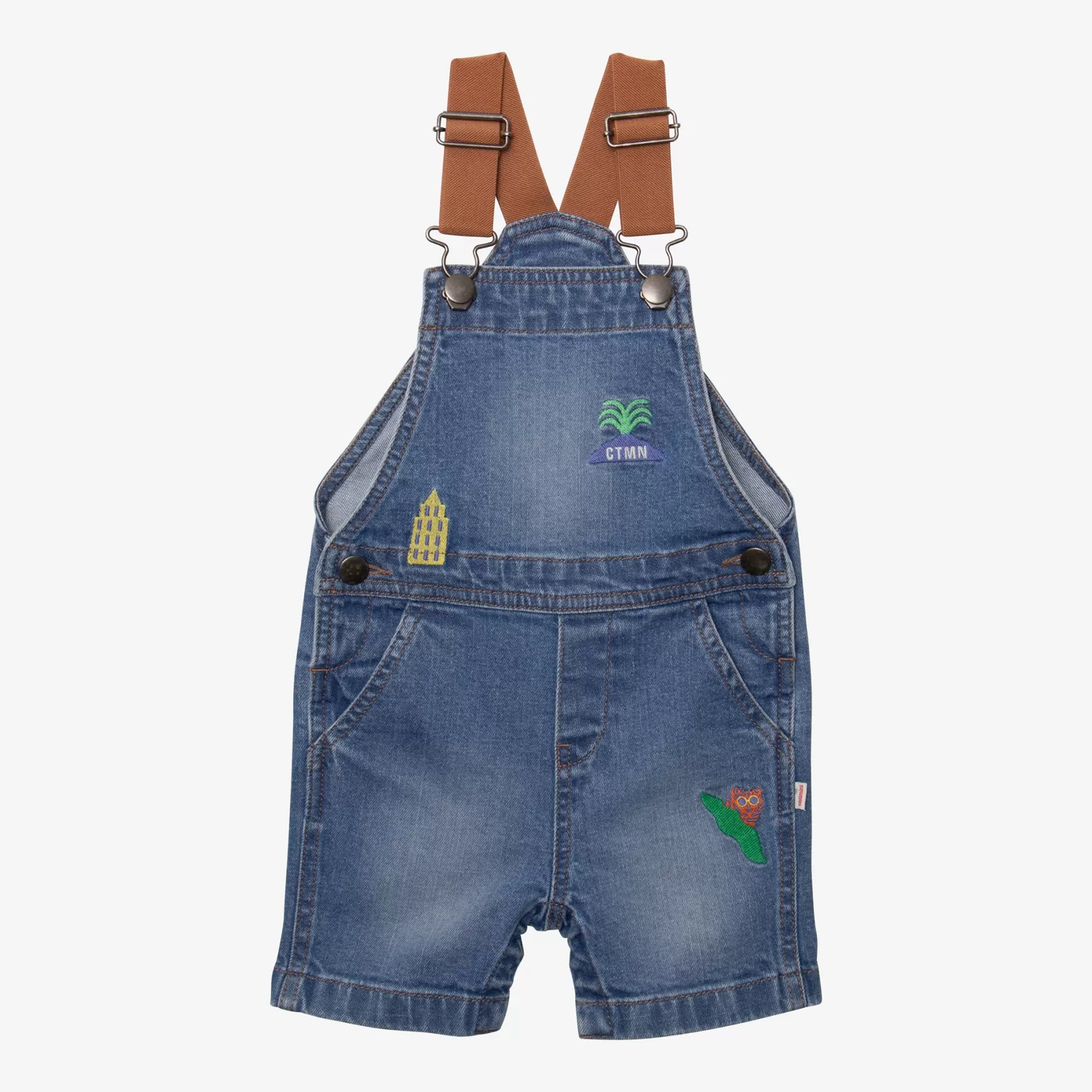 Baby Boy Embroidered Denim Overalls*Catimini Clearance