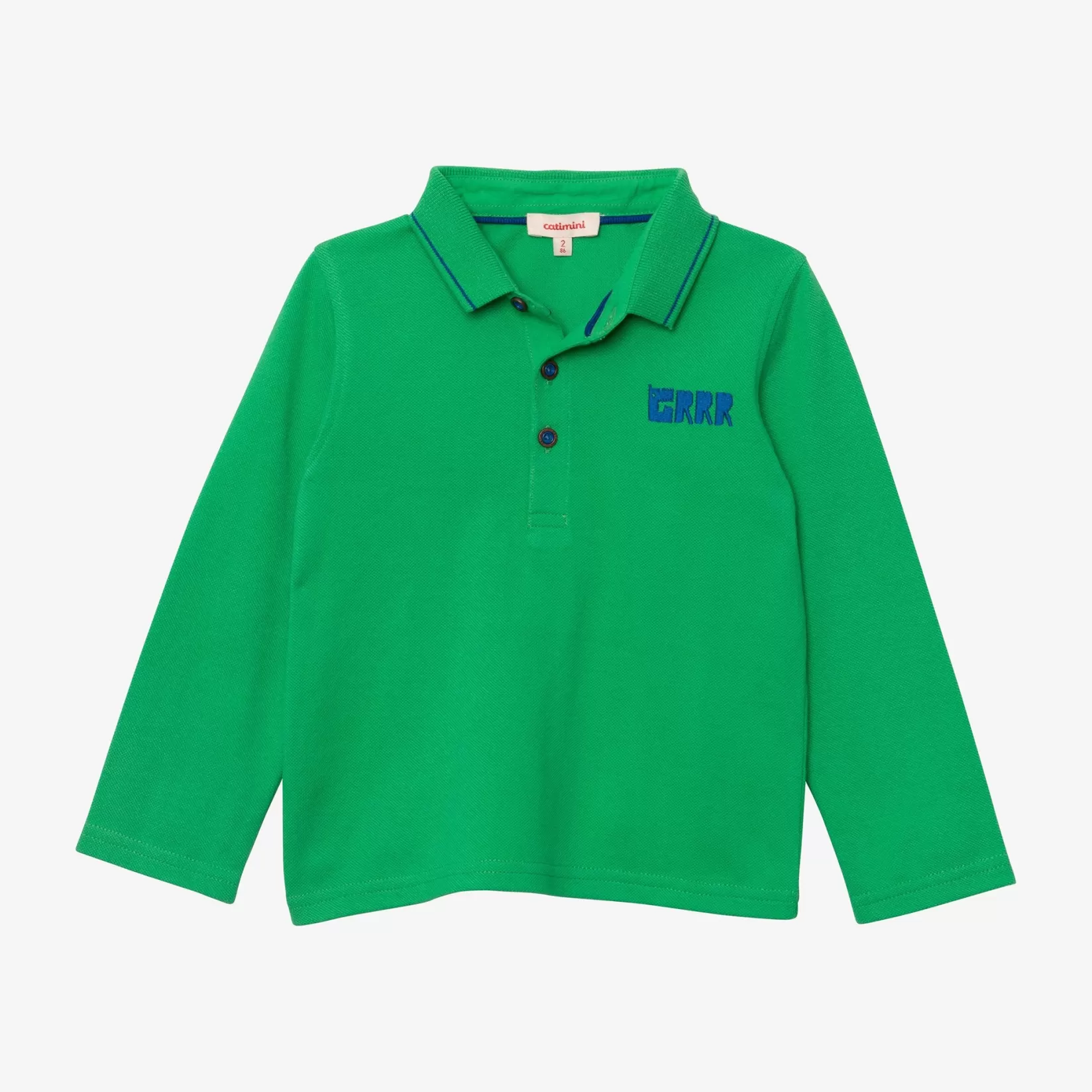 Baby Boy Green Long Sleeve Polo Shirt*Catimini Clearance