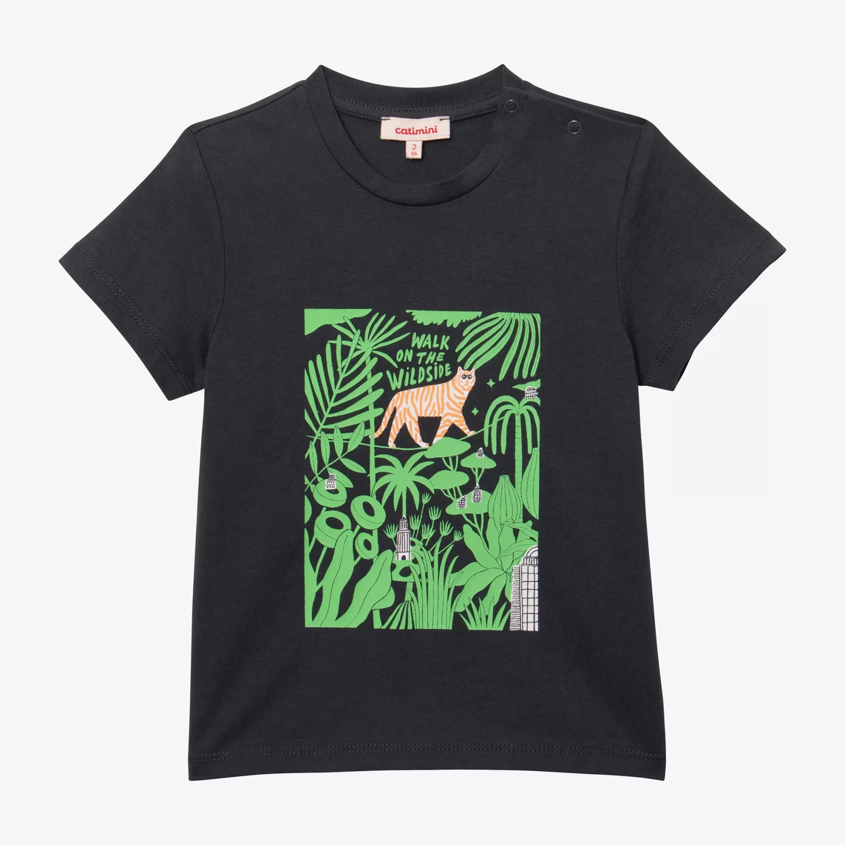 Baby Boy Grey Jungle T-Shirt*Catimini Flash Sale