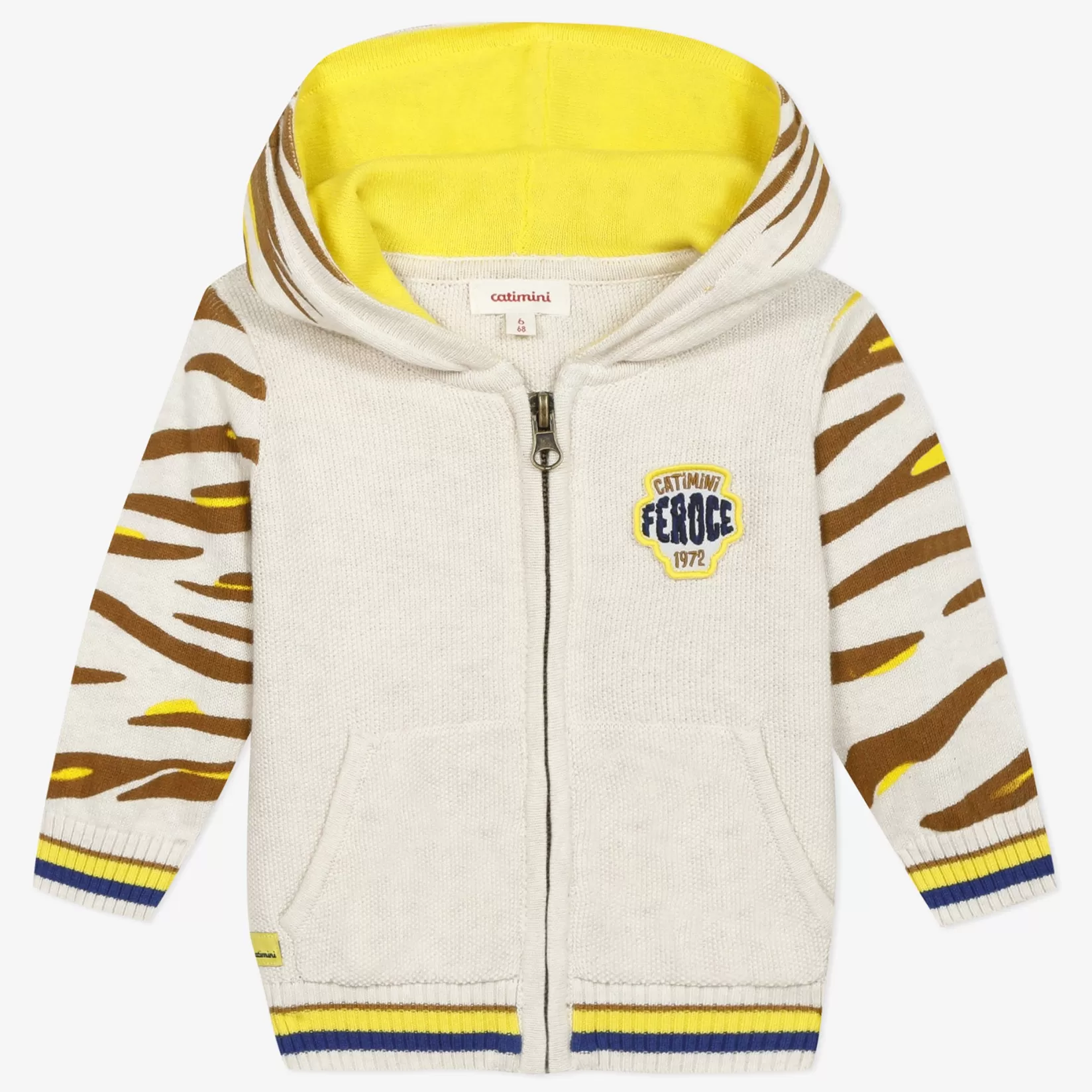 Baby Boy Hooded Knit Tiger Cardigan*Catimini Discount