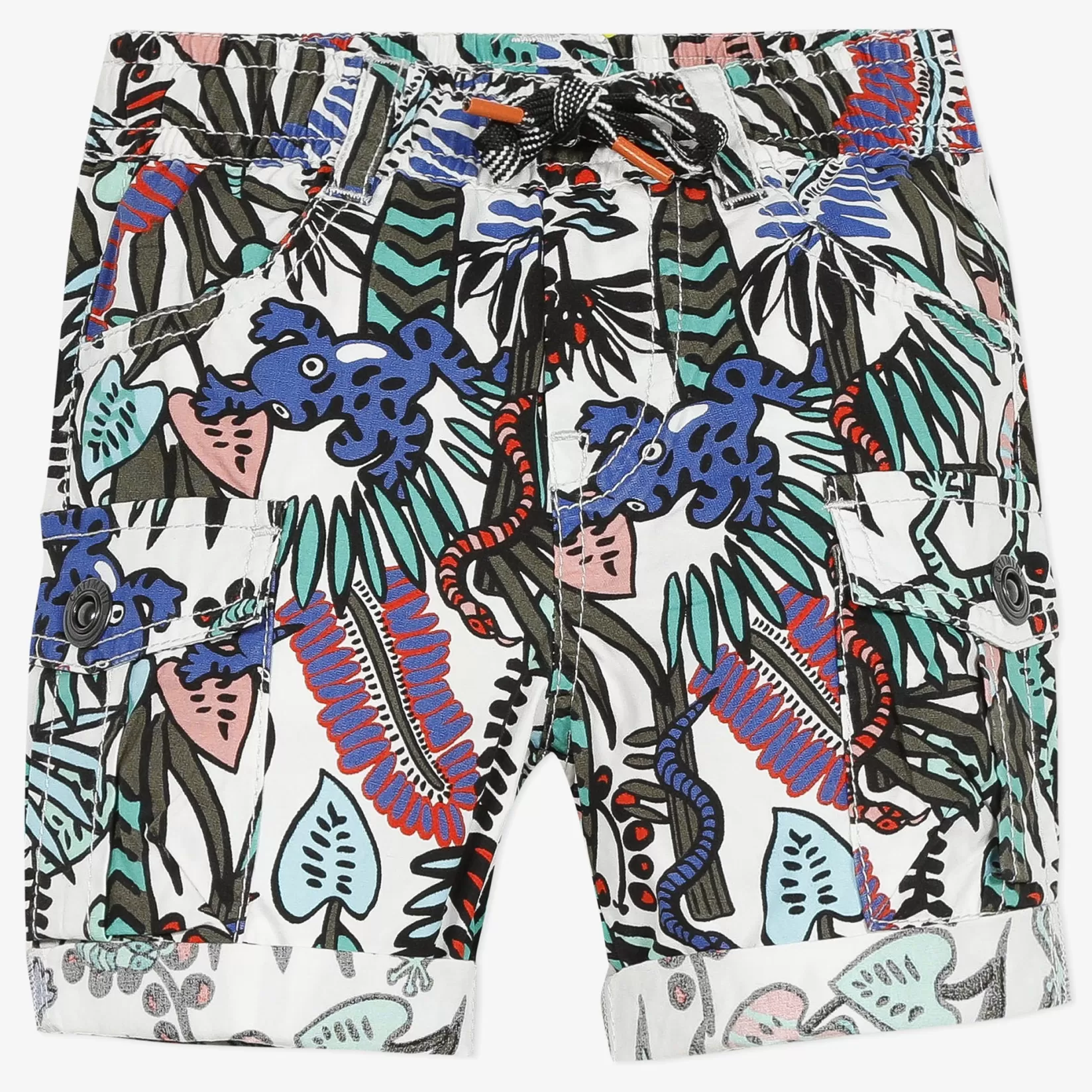 Baby Boy Jungle Print Cargo Shorts*Catimini Shop