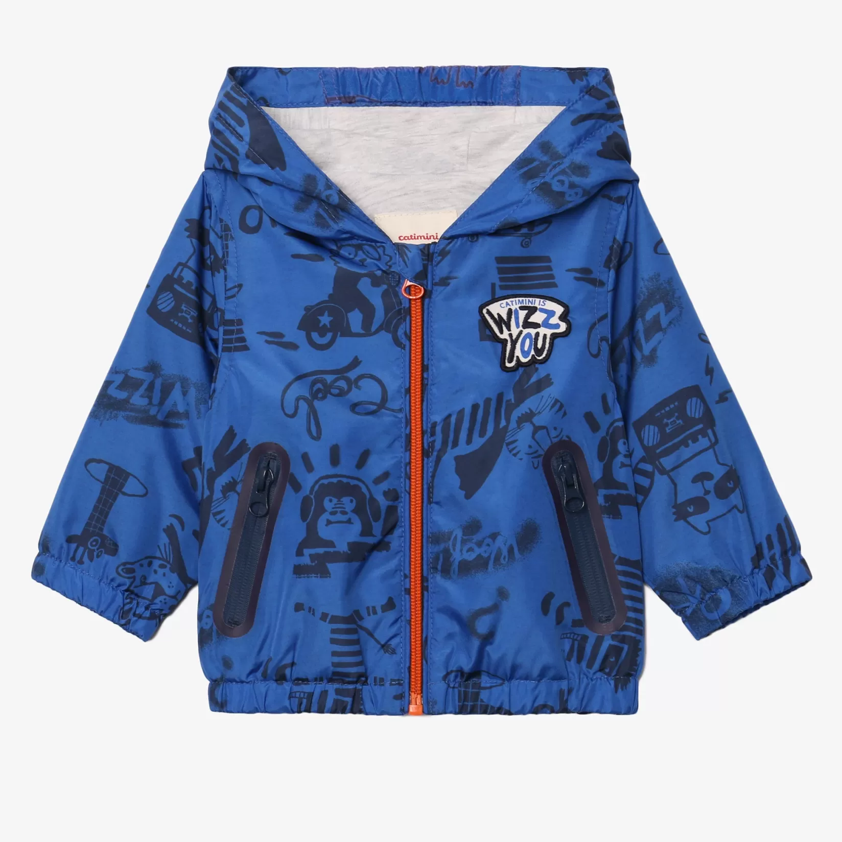 Baby Boy Printed Blue Windbreaker*Catimini Discount