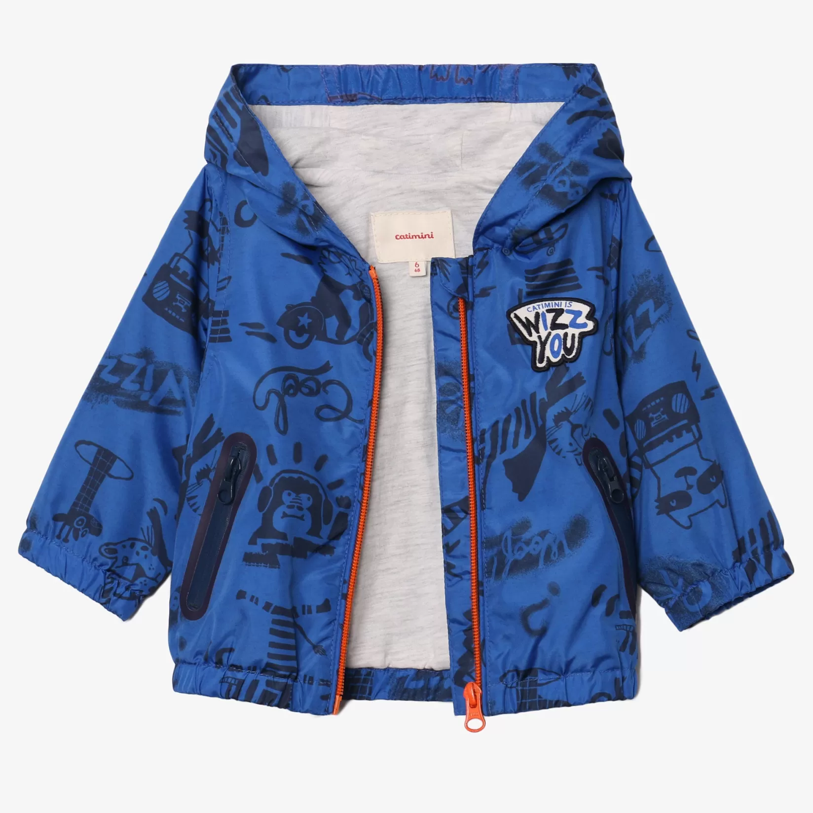 Baby Boy Printed Blue Windbreaker*Catimini Discount