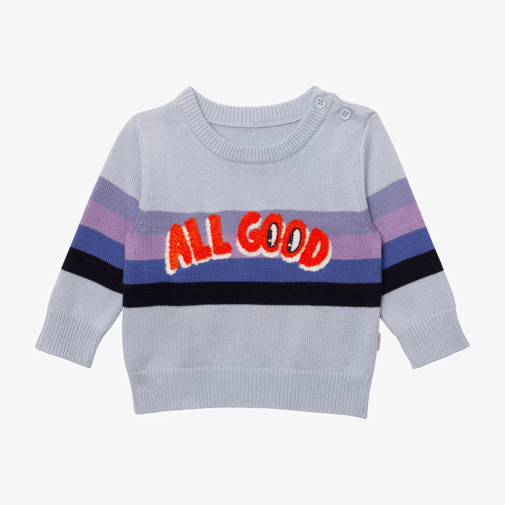 Baby Boy Striped Jumper With Message*Catimini Online