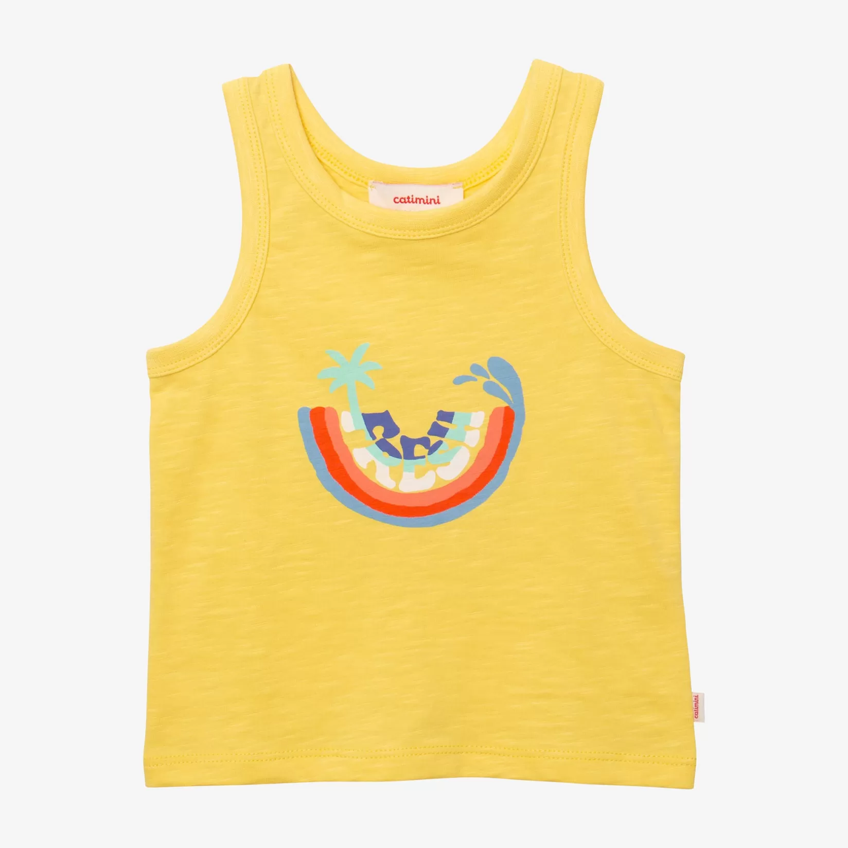 Baby Boy Yellow Rainbow Tank*Catimini New