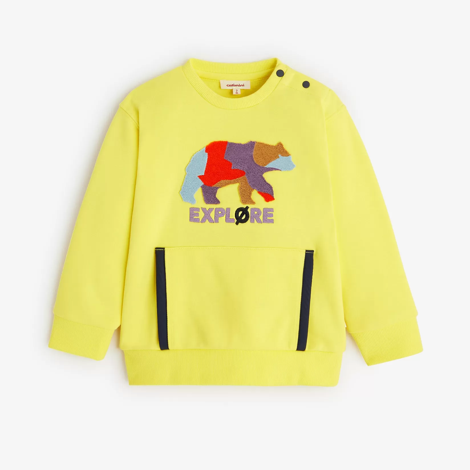 Baby Boys' Neon Yellow Sweatshirt*Catimini Best Sale