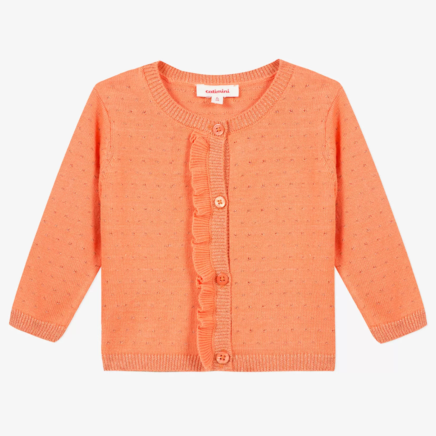 Baby Girl Apricot Knit Cardigan*Catimini Cheap