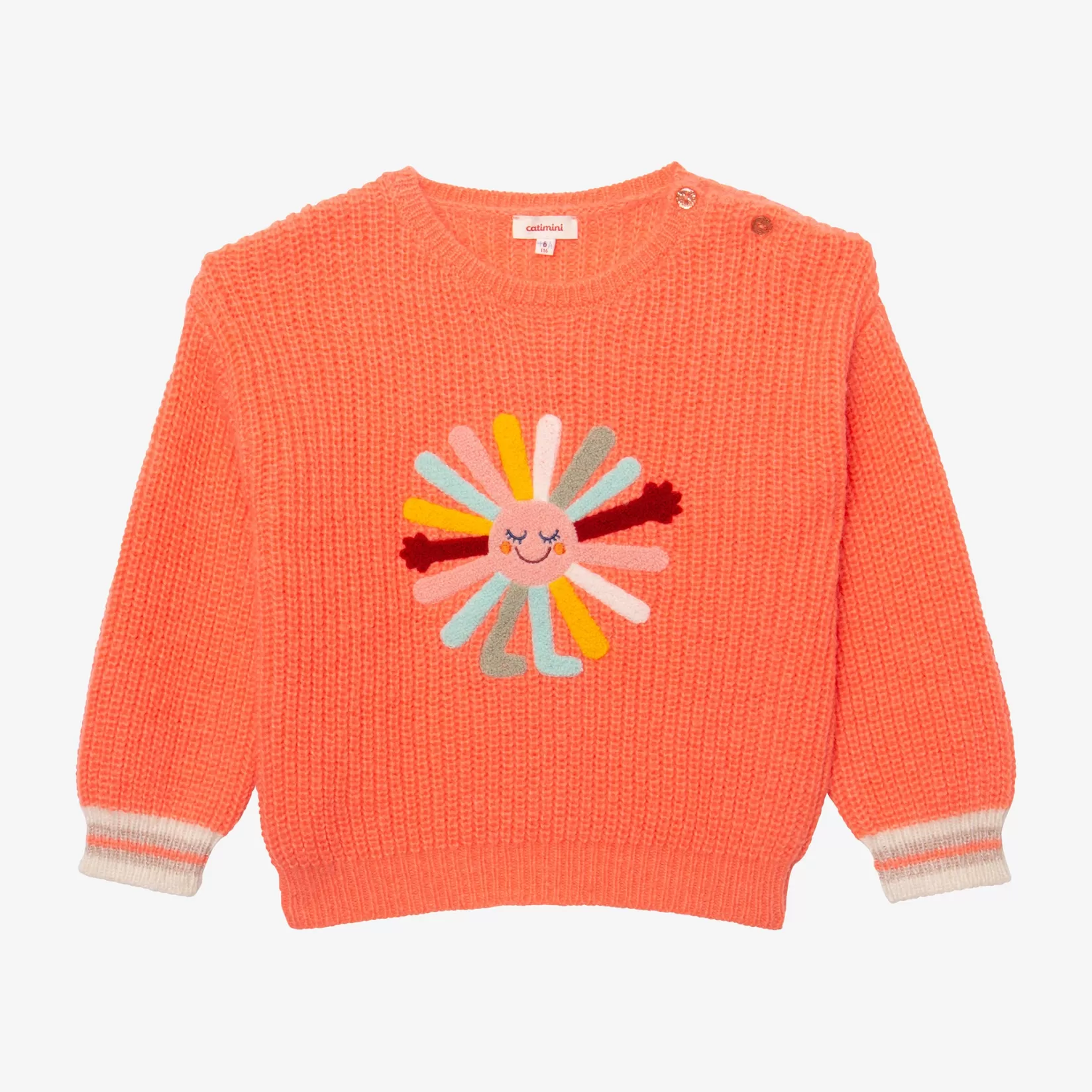 Baby Girl Boucle Sun Knit Sweater*Catimini Outlet