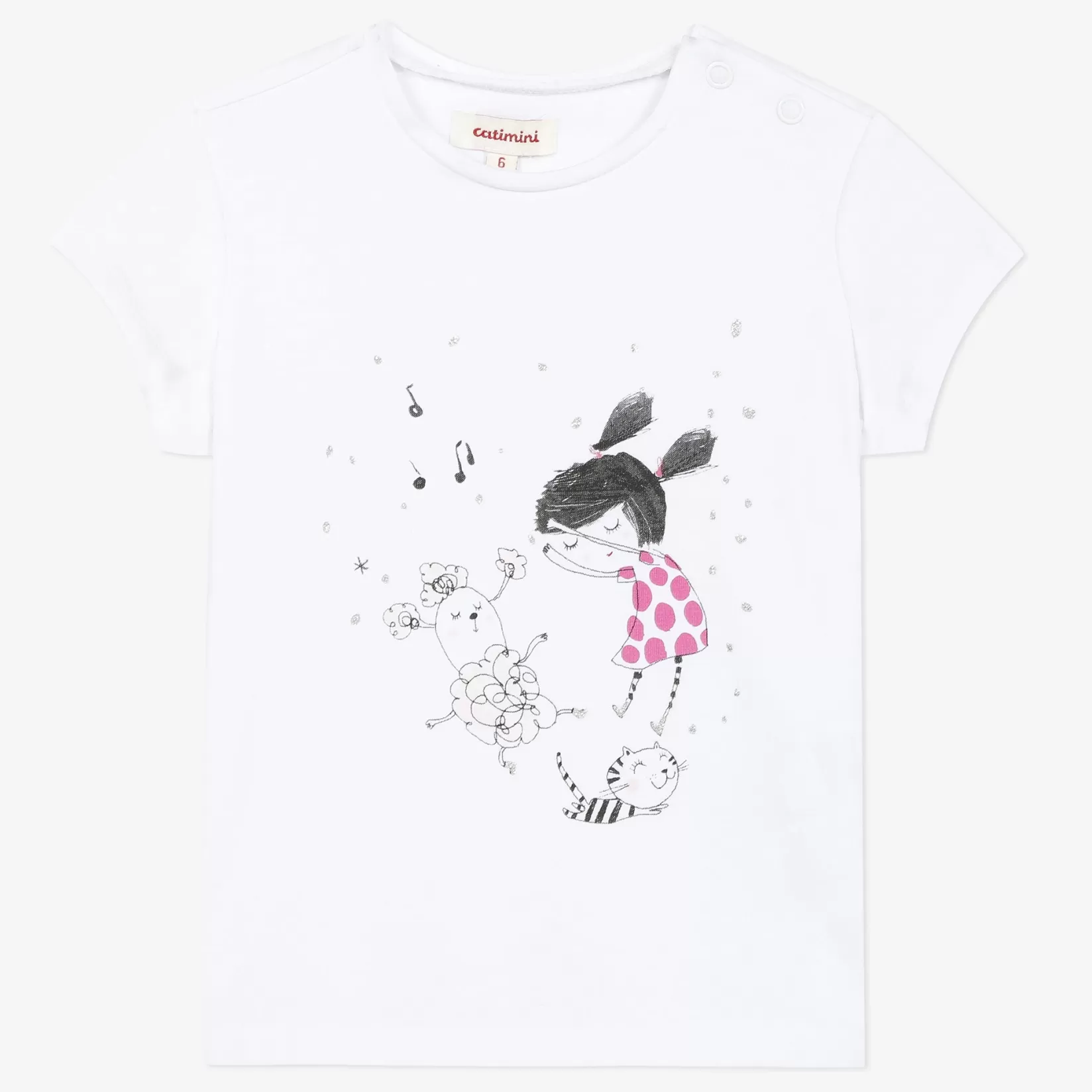 Baby Girl Dancing Short Sleeve T-Shirt*Catimini Best Sale