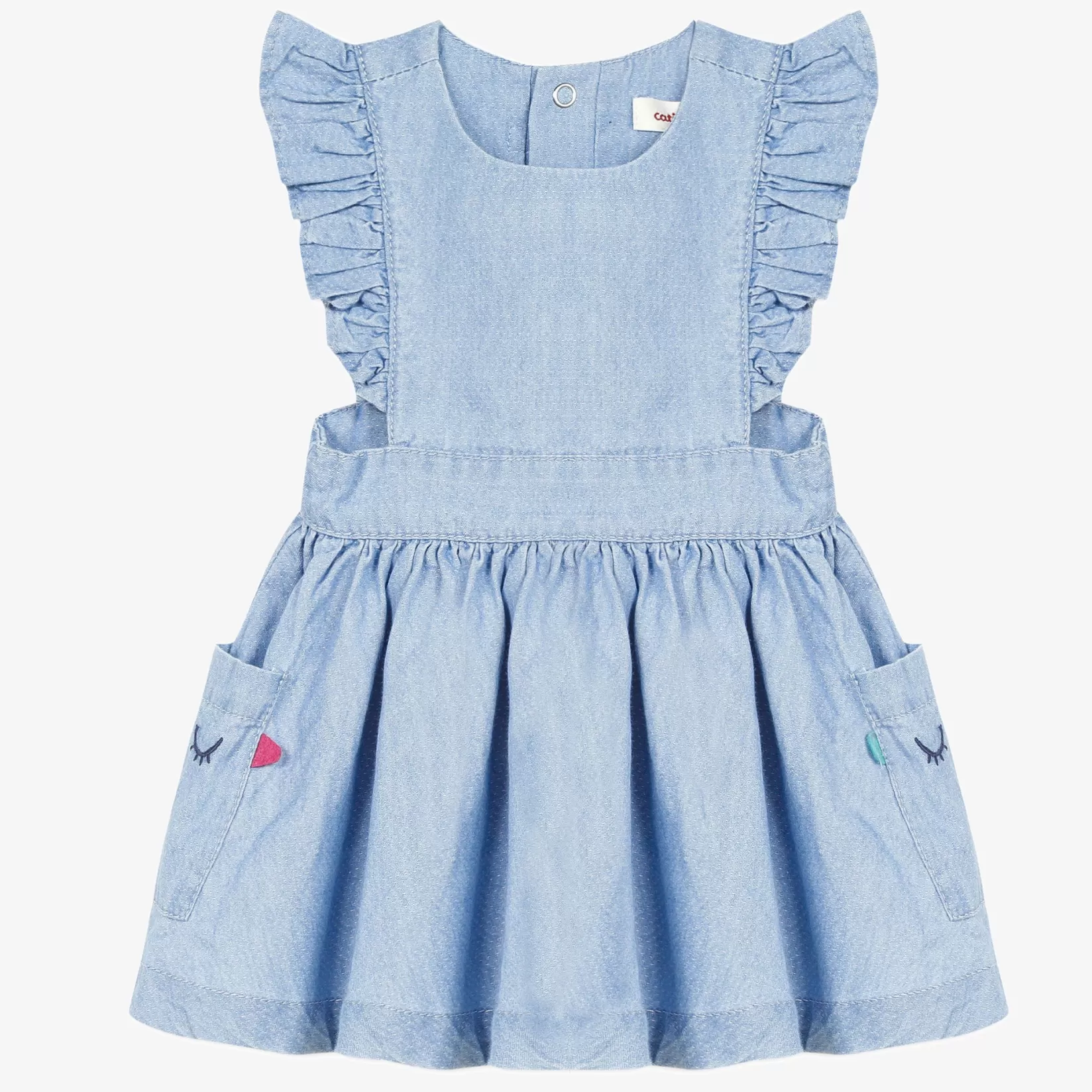 Baby Girl Denim Apron Dress*Catimini Cheap