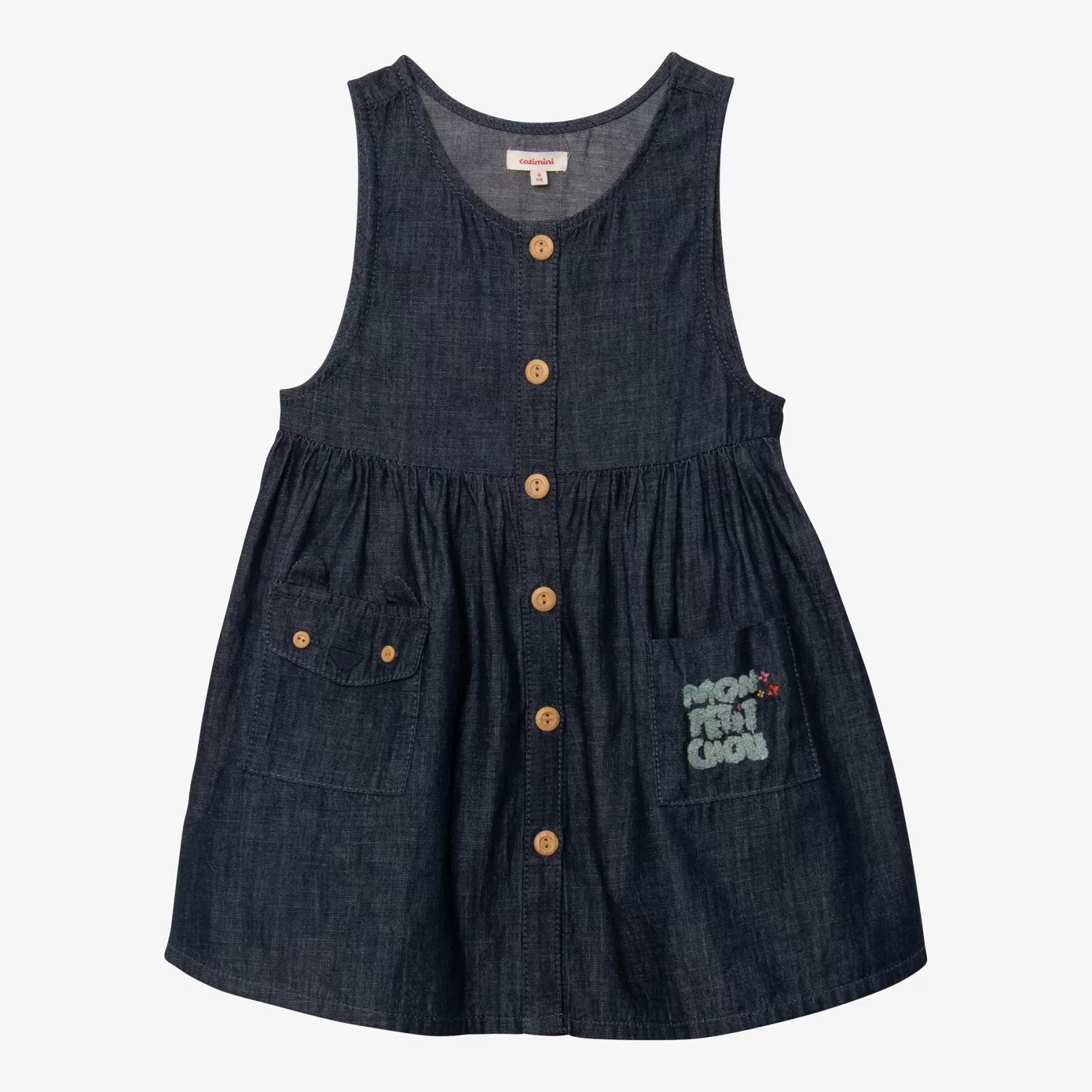 Baby Girl Denim Sleeveless Dress*Catimini Discount