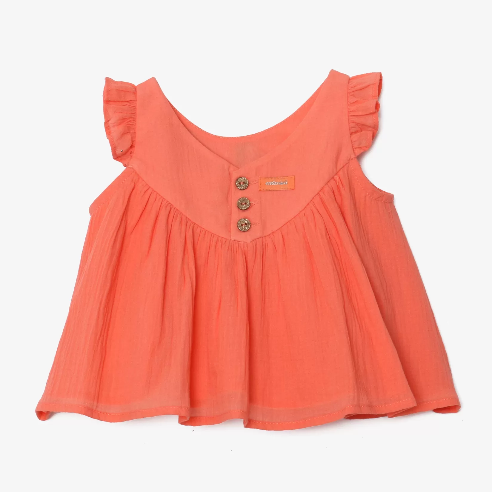 Baby Girl Embroidered Crepe Top*Catimini Online