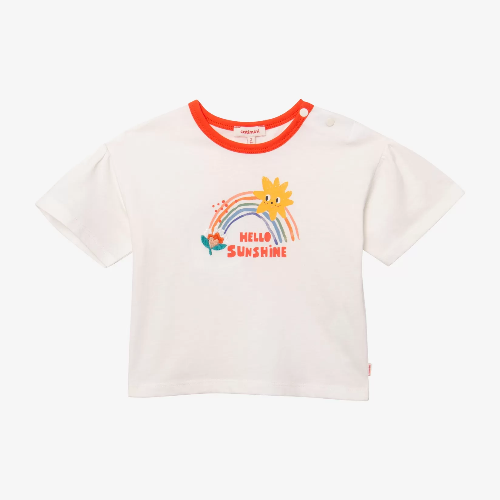 Baby Girl Embroidered Rainbow T-Shirt*Catimini Hot