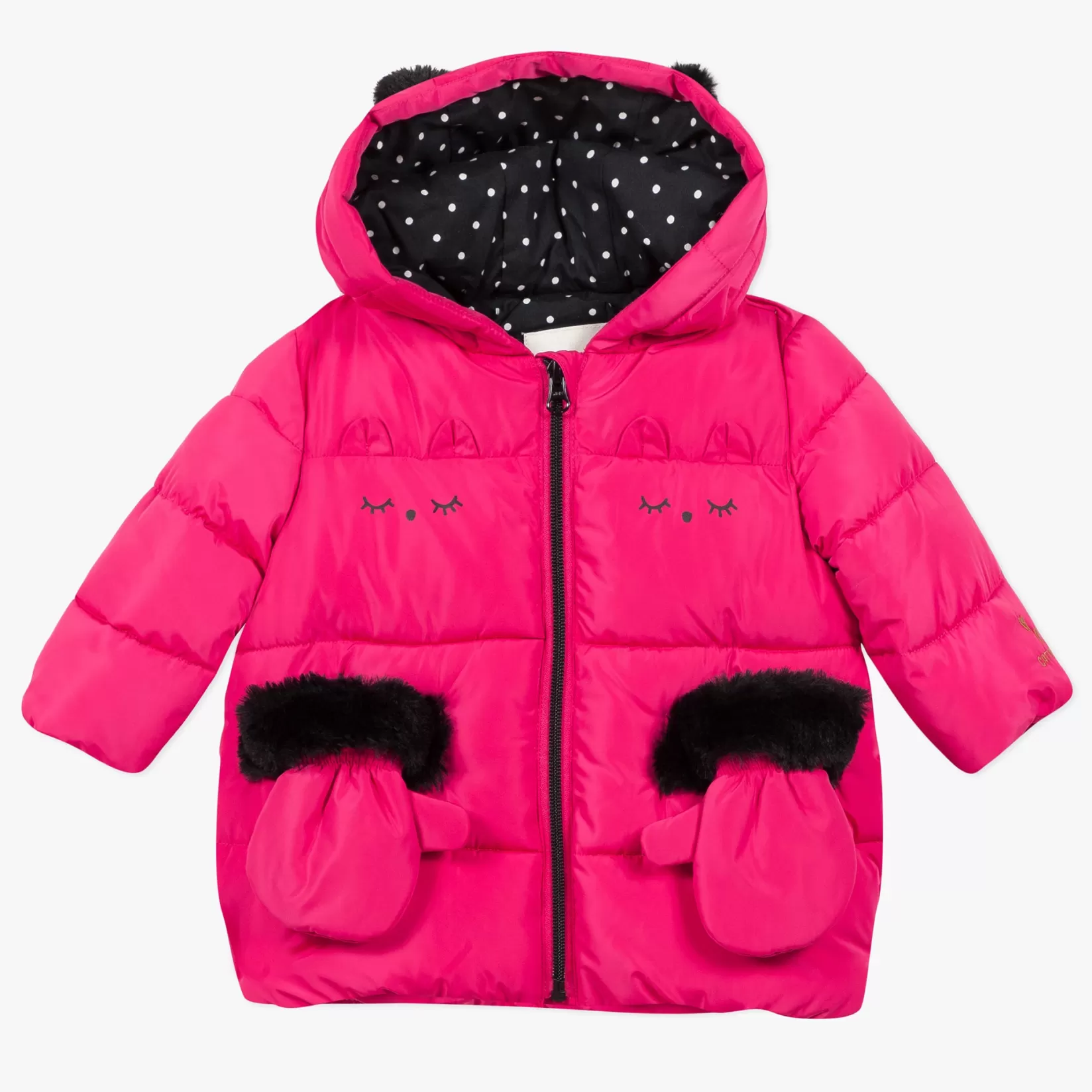 Baby Girl Fuchsia Pink Hooded Puffer Jacket*Catimini Best