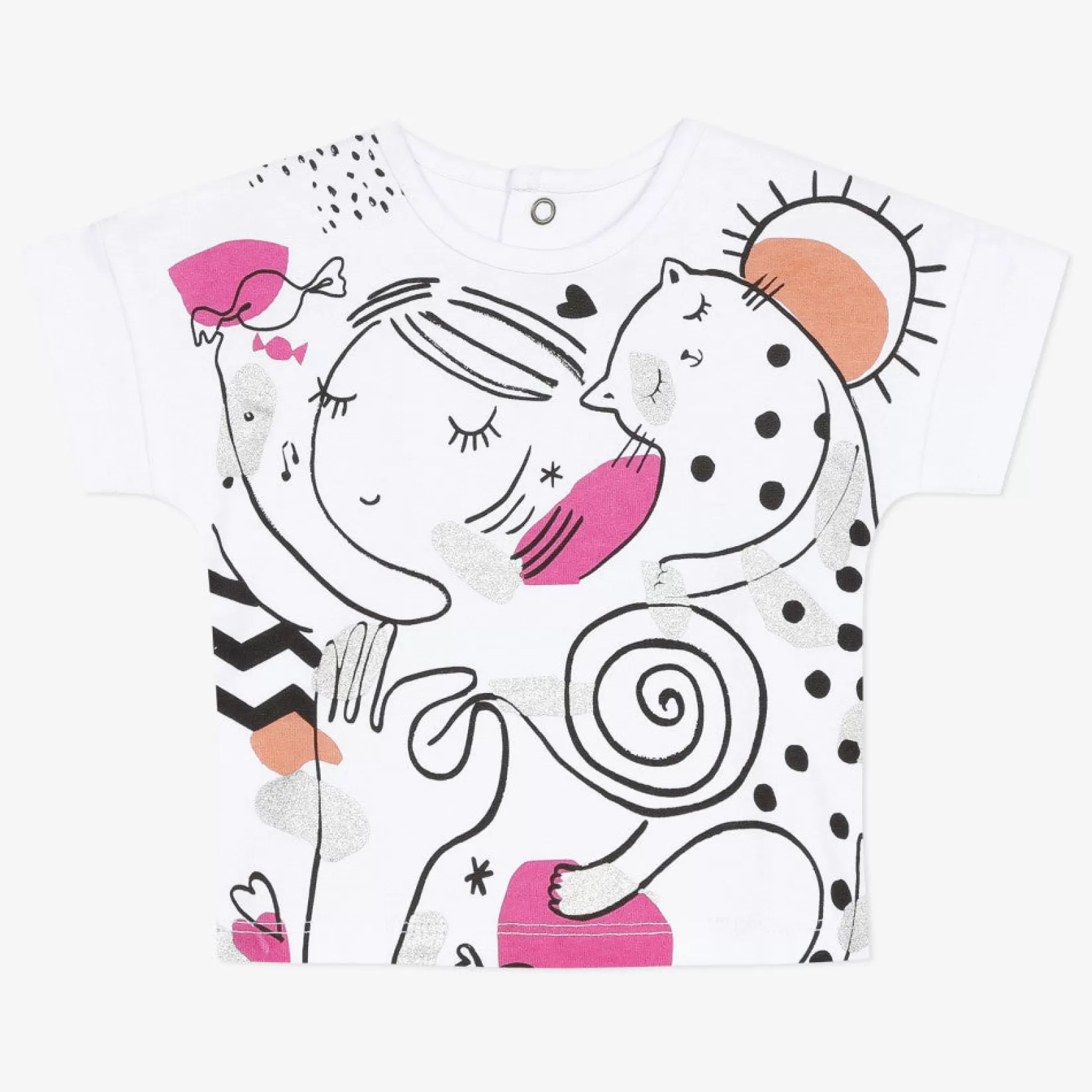 Baby Girl Graphic Short Sleeve T-Shirt*Catimini Cheap