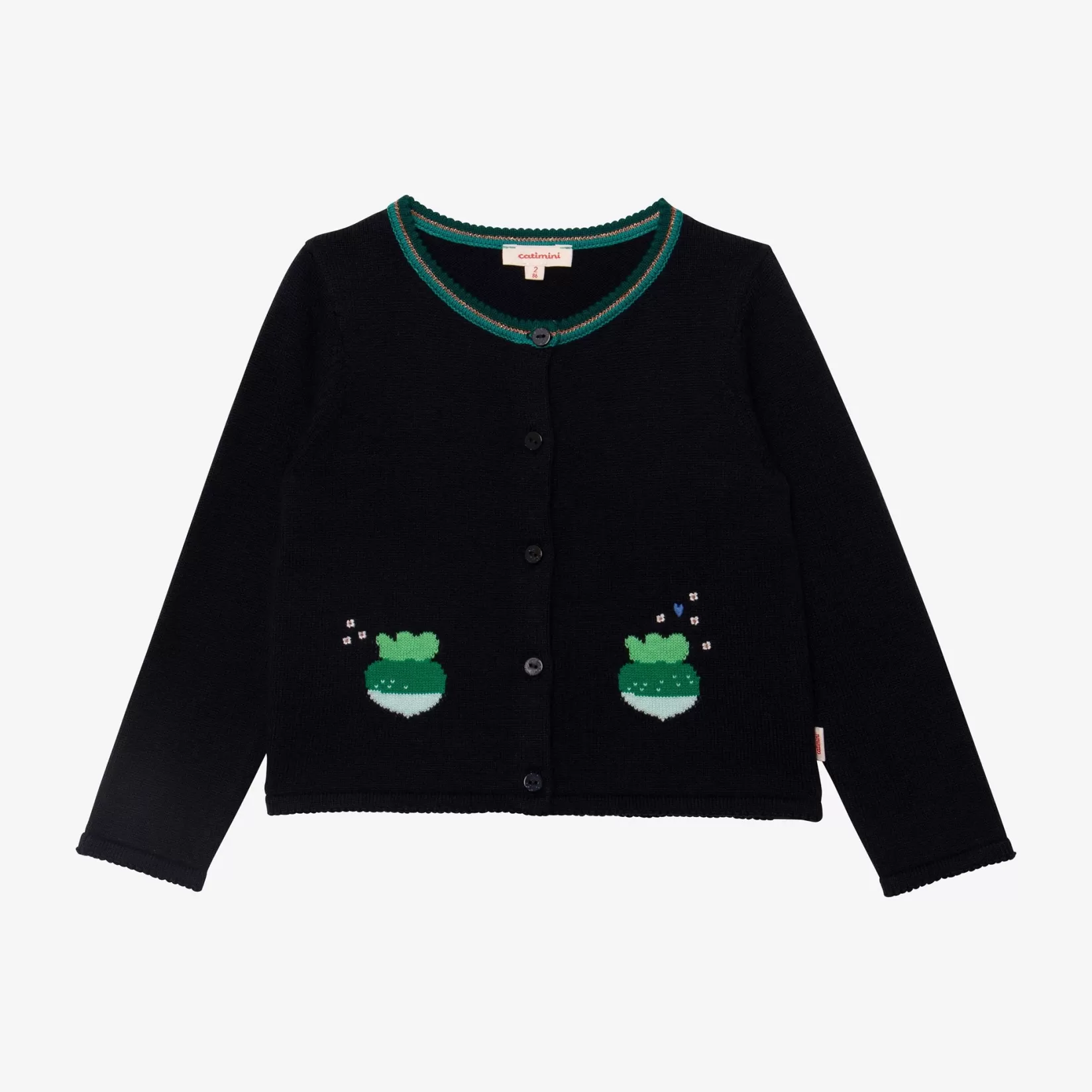 Baby Girl Navy Cardigan*Catimini Cheap