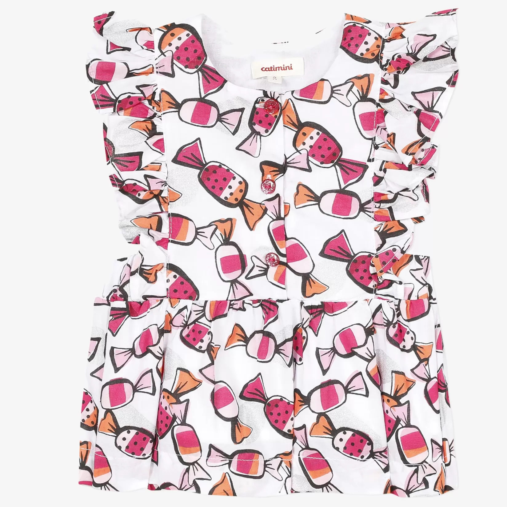 Baby Girl Sleeveless Blouse With Ruffles*Catimini Cheap
