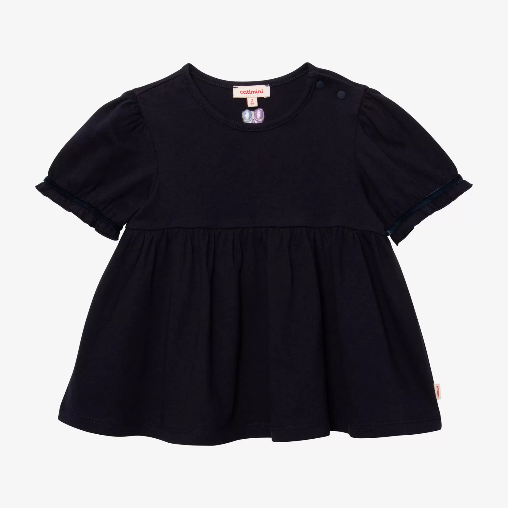Baby Girl's Blue Puff-Sleeve T-Shirt*Catimini Sale