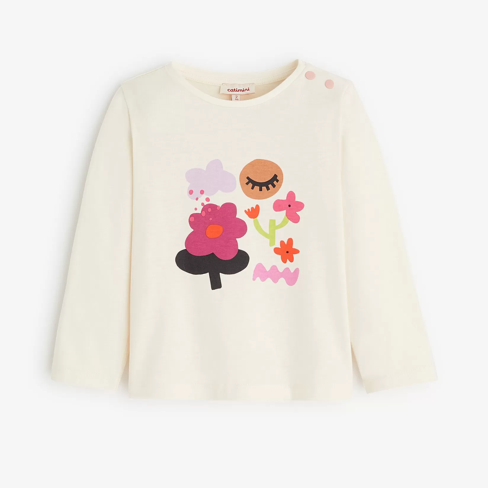 Baby Girls' Off White T-Shirt*Catimini Store