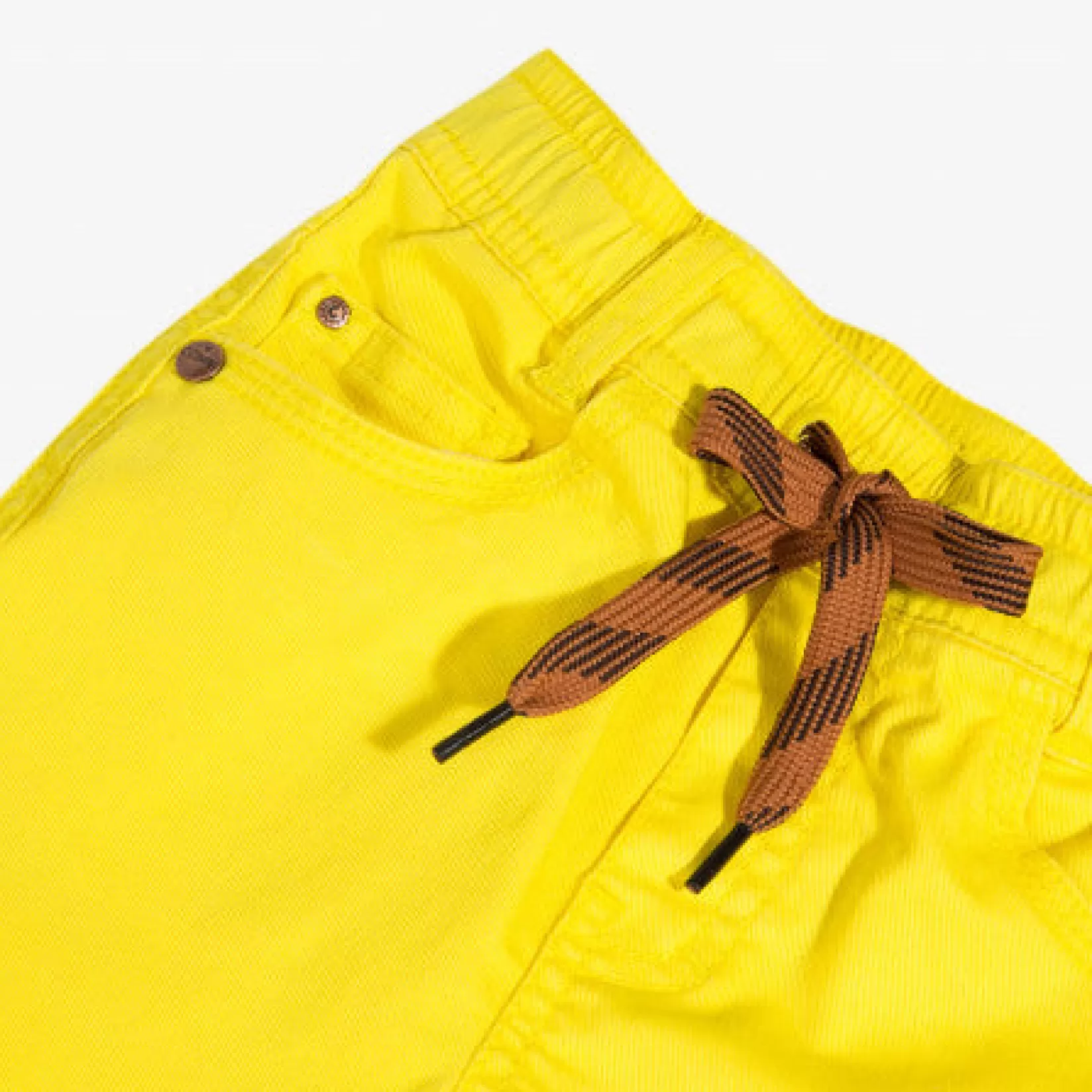 Baby Yellow Stretch Twill Trousers*Catimini New