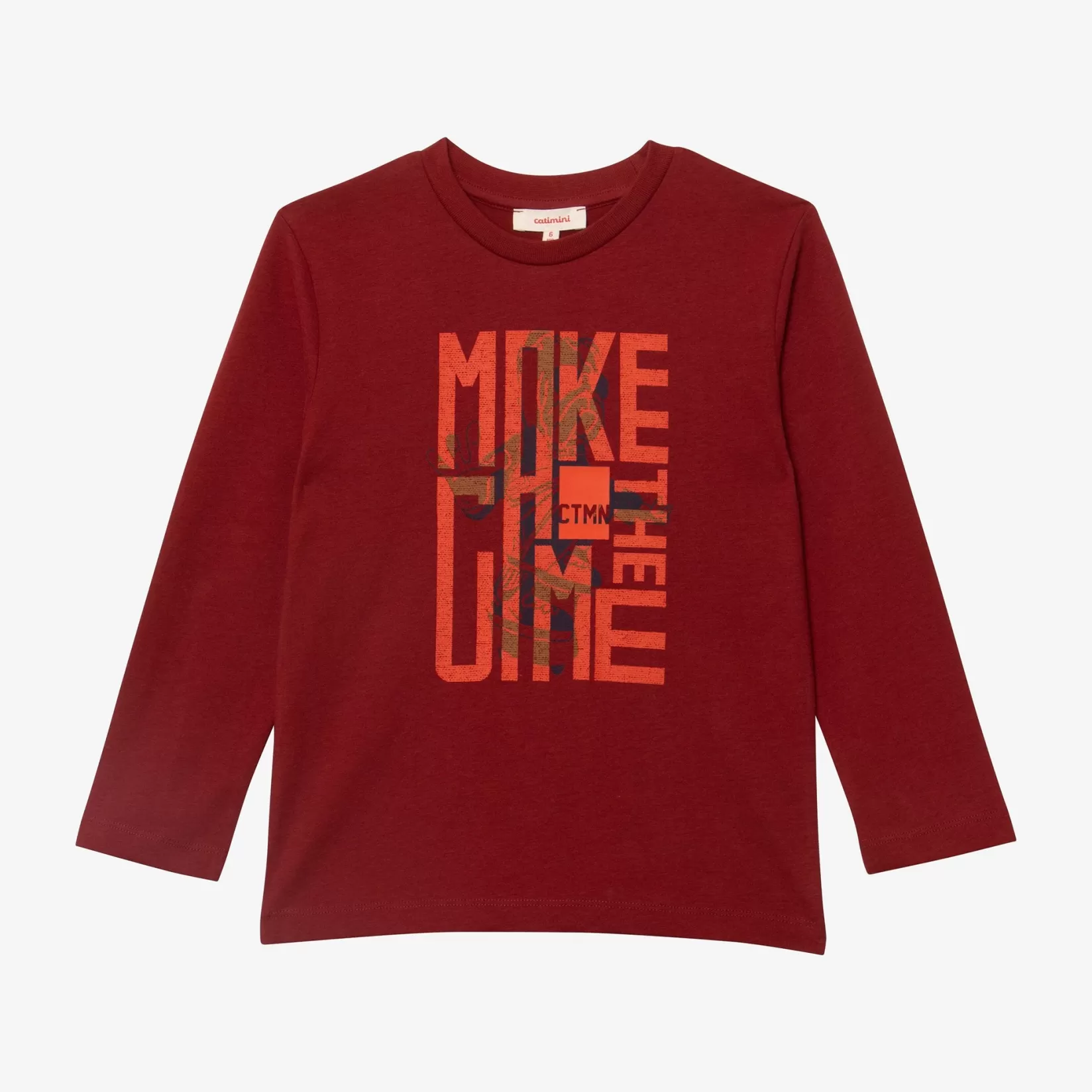 Boy Burgundy Long Sleeve T-Shirt*Catimini Clearance