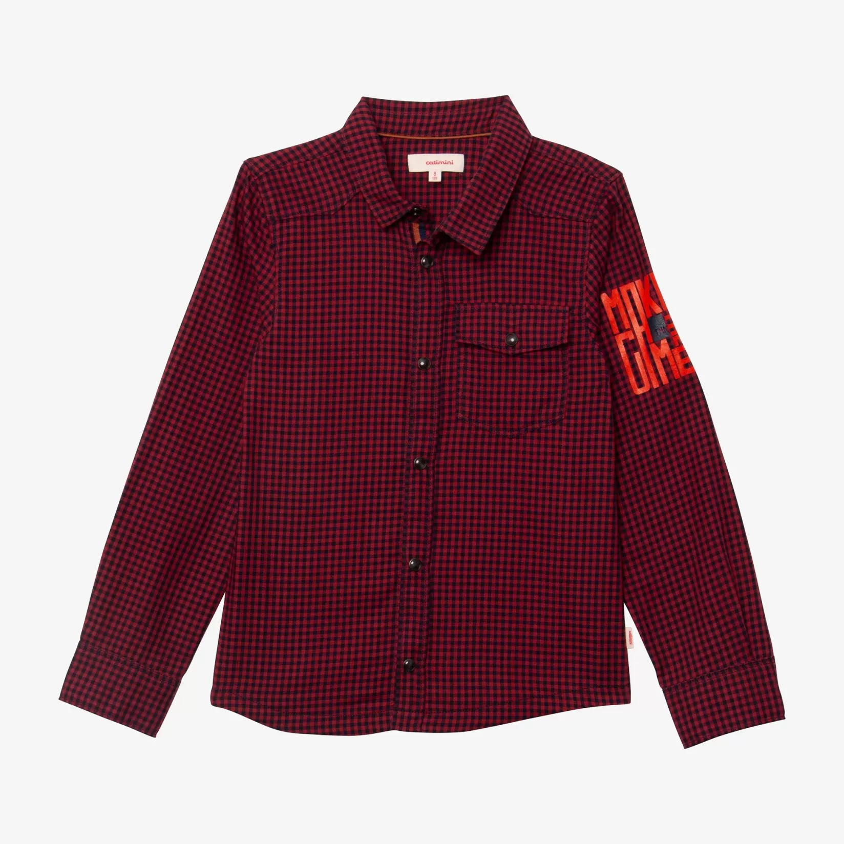 Boy Long Sleeve Red Check Shirt*Catimini Shop