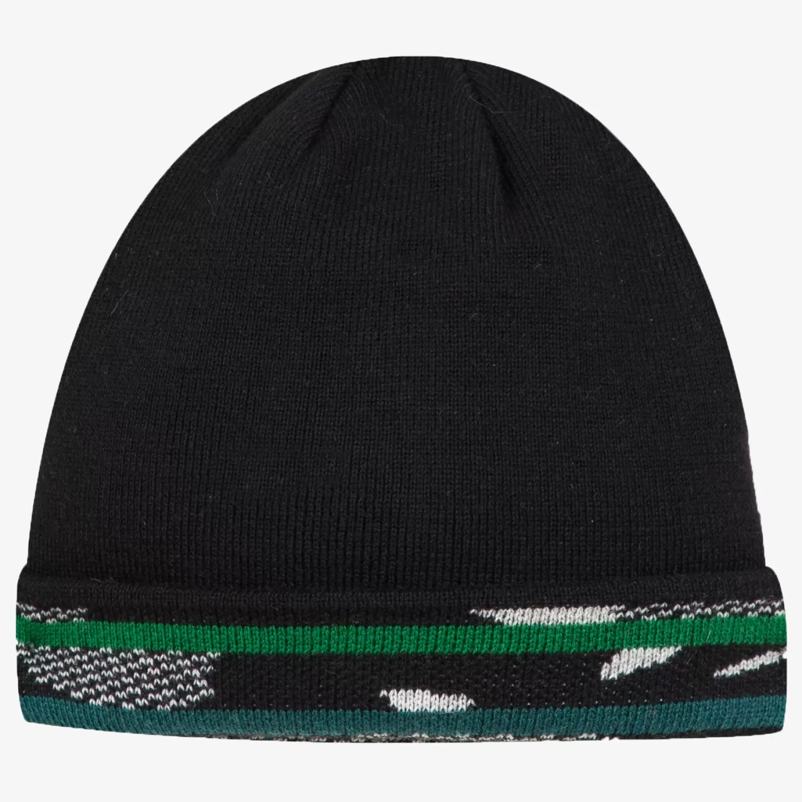 Boys' Black Graphic Reversible Knit Beanie*Catimini Store