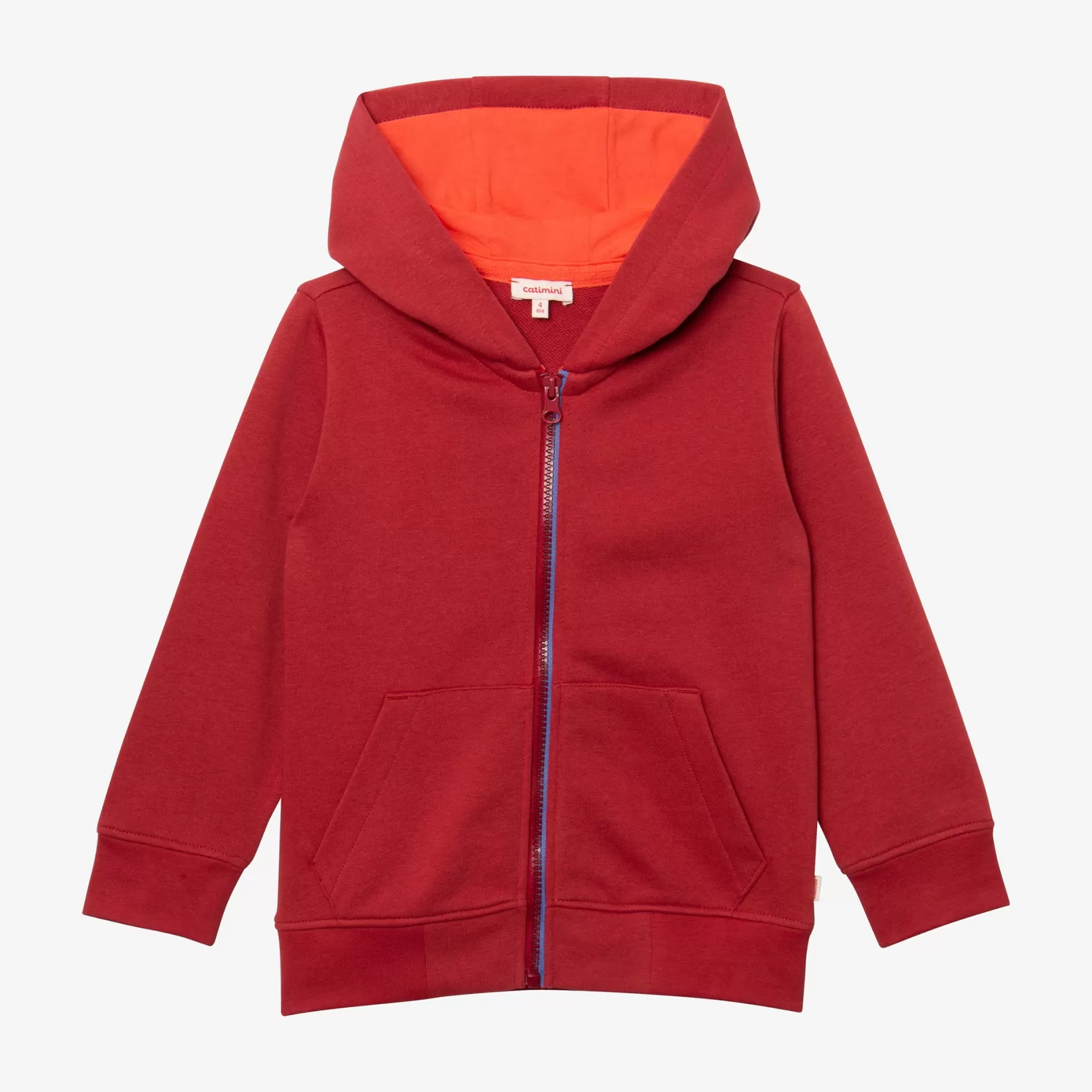 Boys' Clay-Colored Zipped Hoodie*Catimini Hot