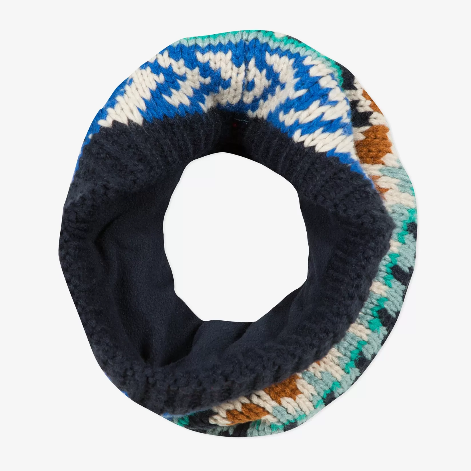 Boys' Knit Jacquard Scarf Snood*Catimini Discount