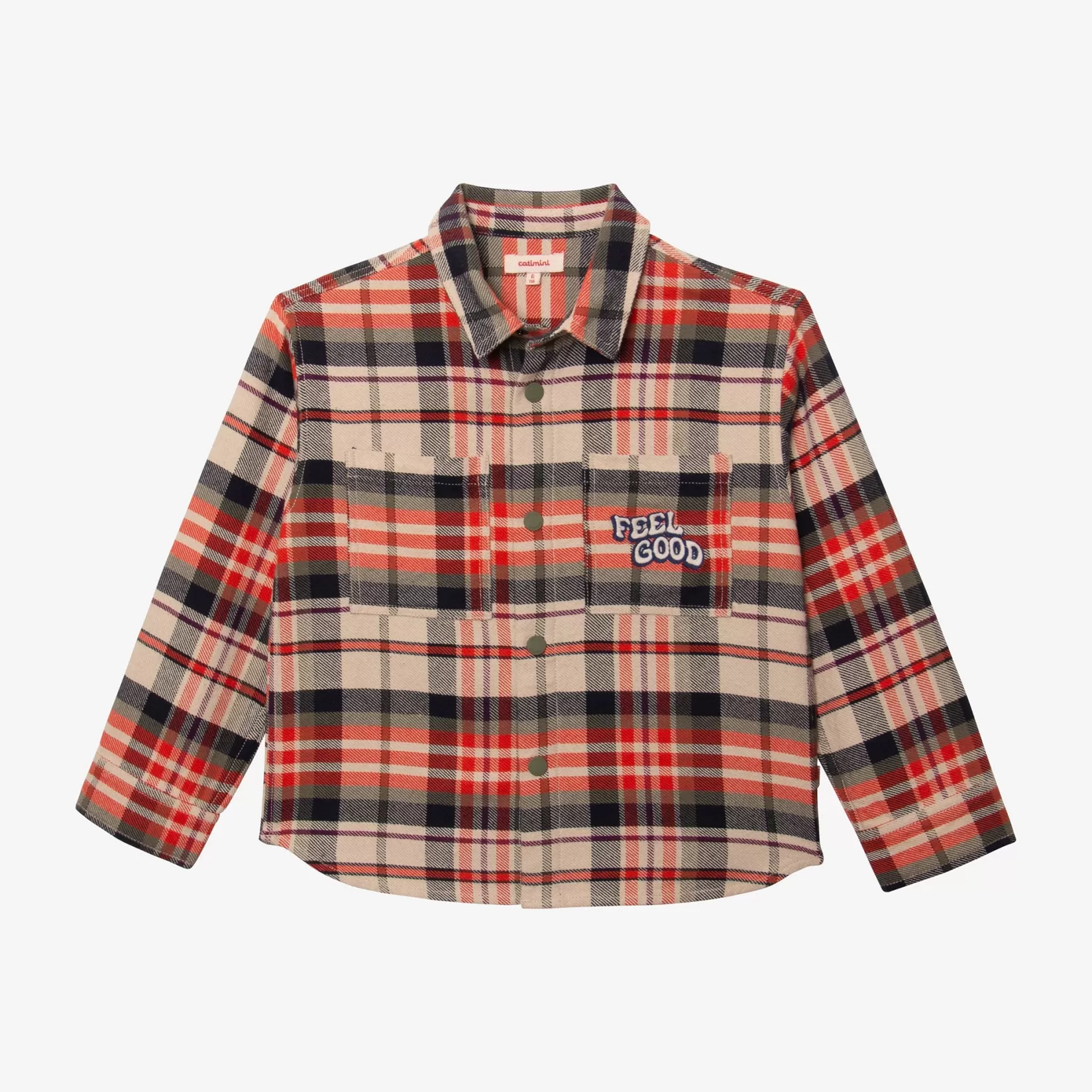 Boys' Plaid Overshirt*Catimini Flash Sale