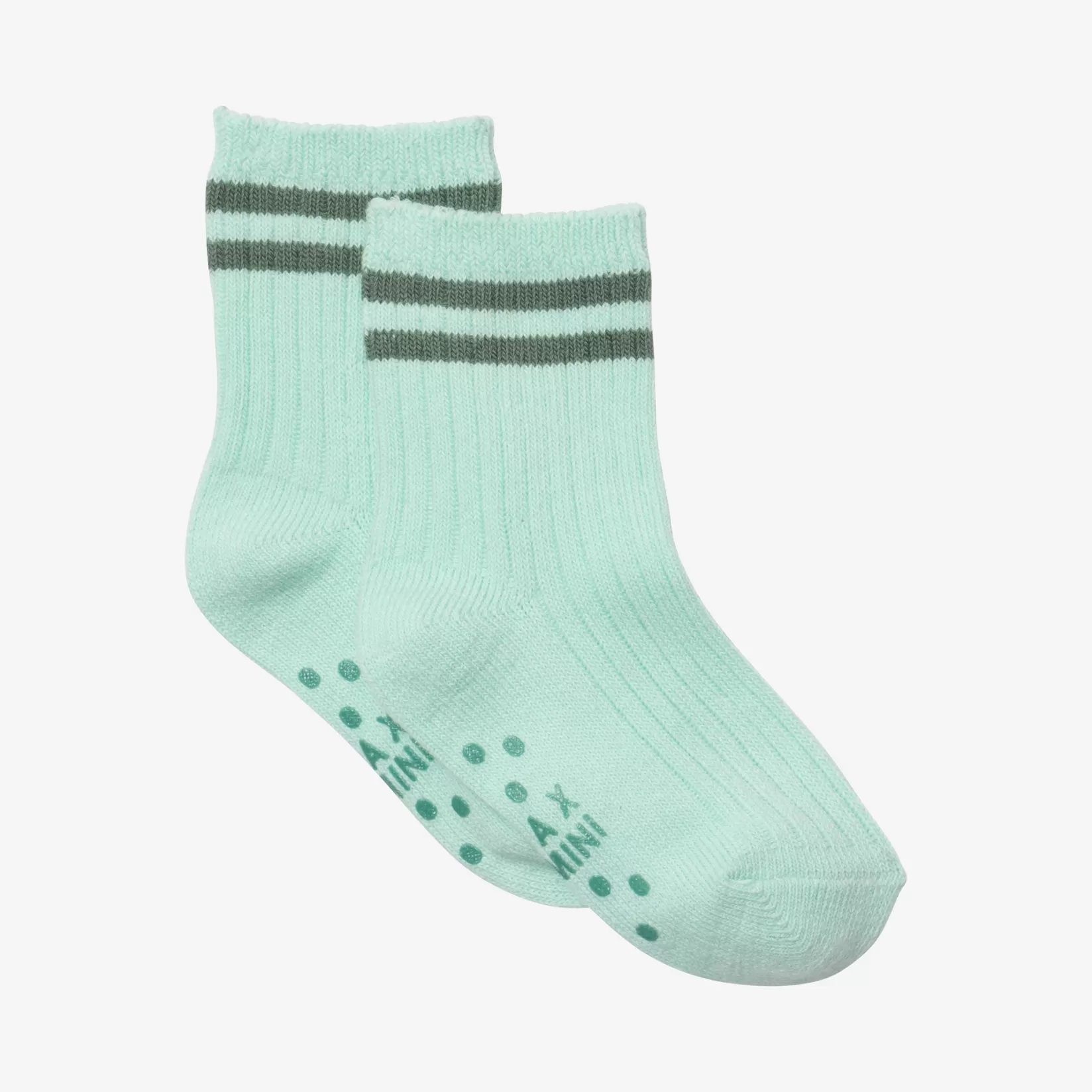 Boys' Striped Green Socks*Catimini New