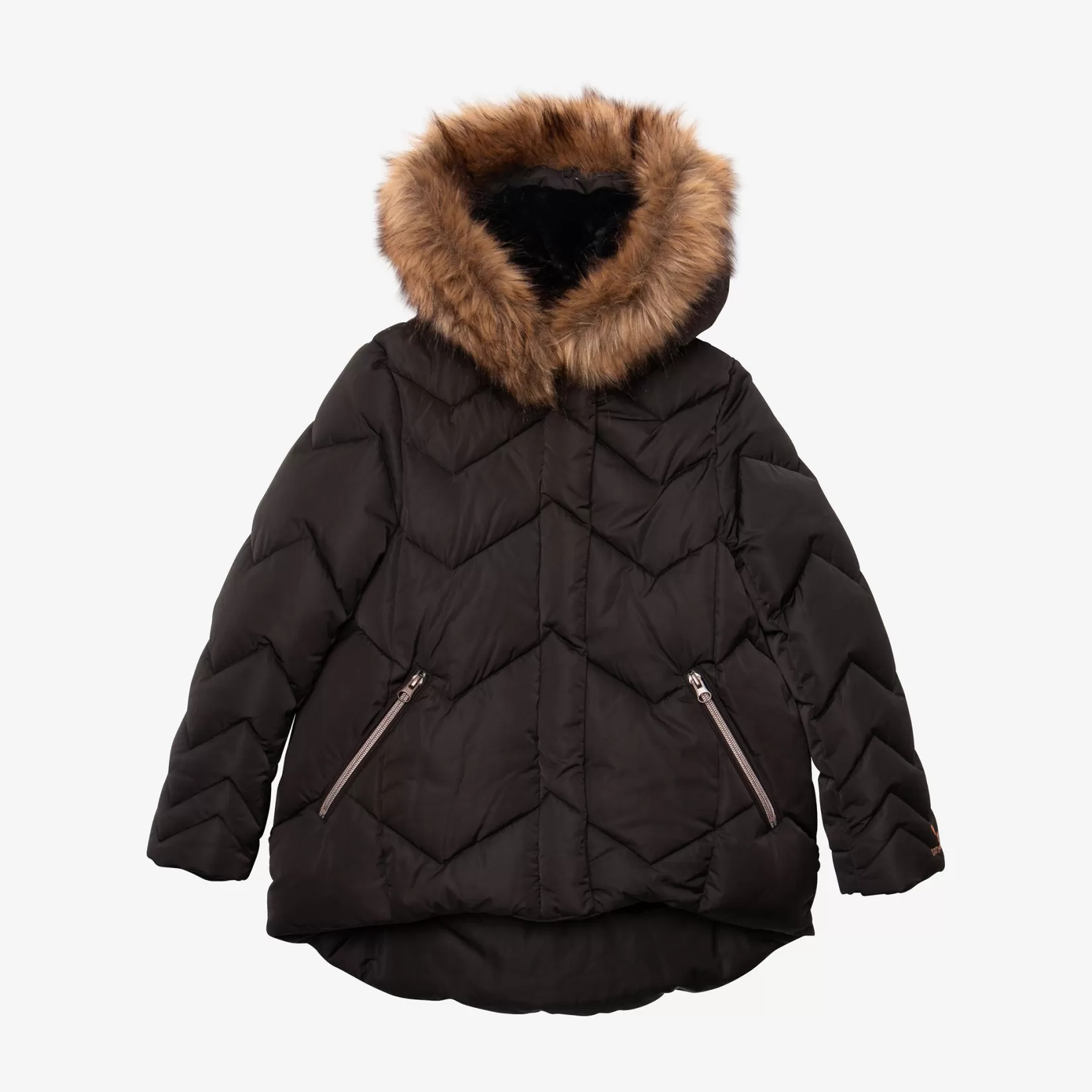 Girl Black Quilted Parka*Catimini Best Sale