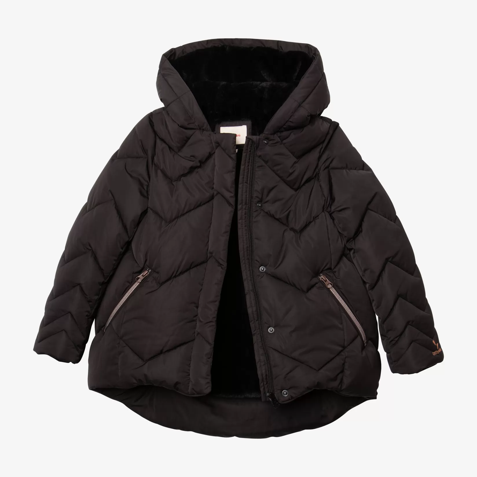 Girl Black Quilted Parka*Catimini Best Sale