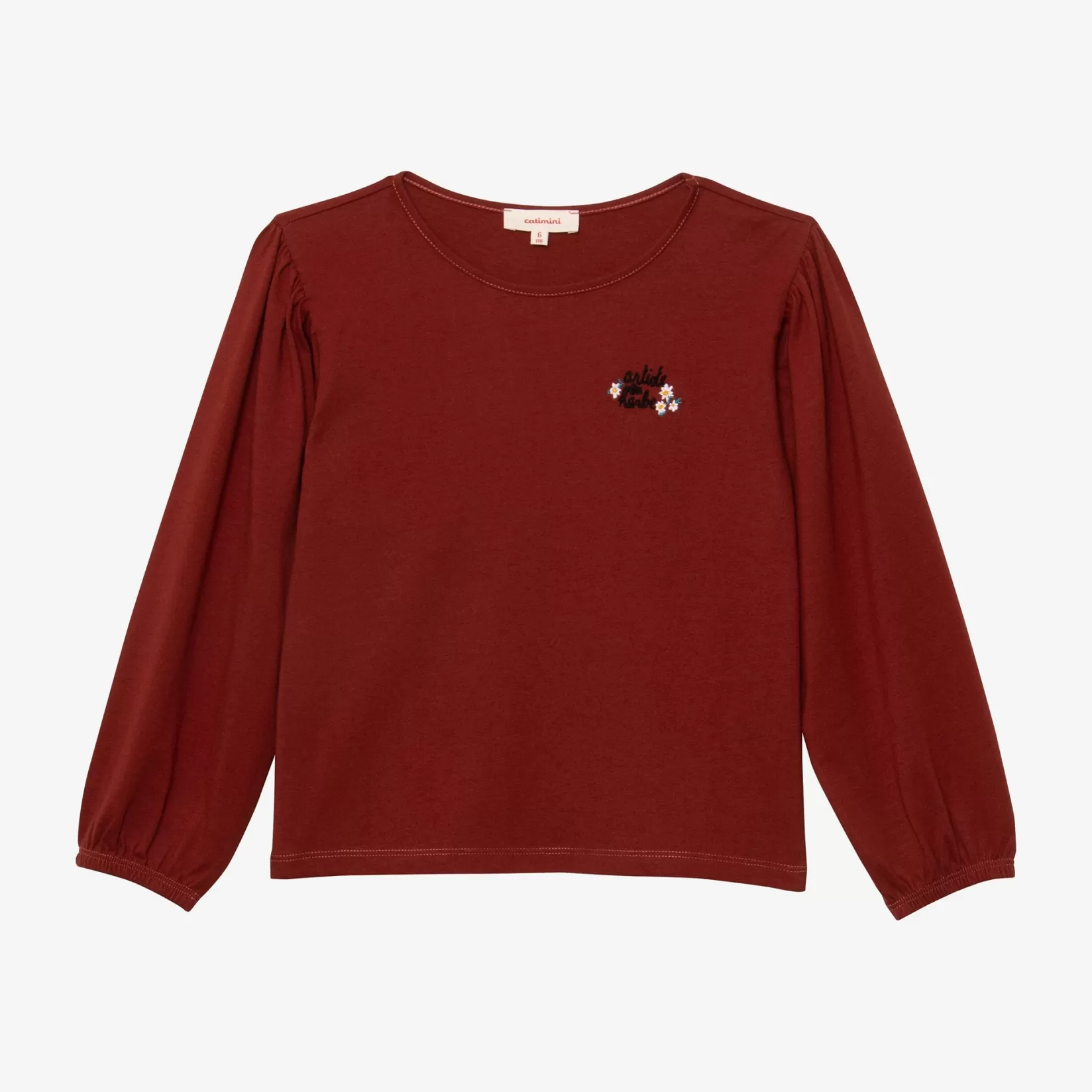 Girl Brown Long Sleeve T-Shirt*Catimini Outlet