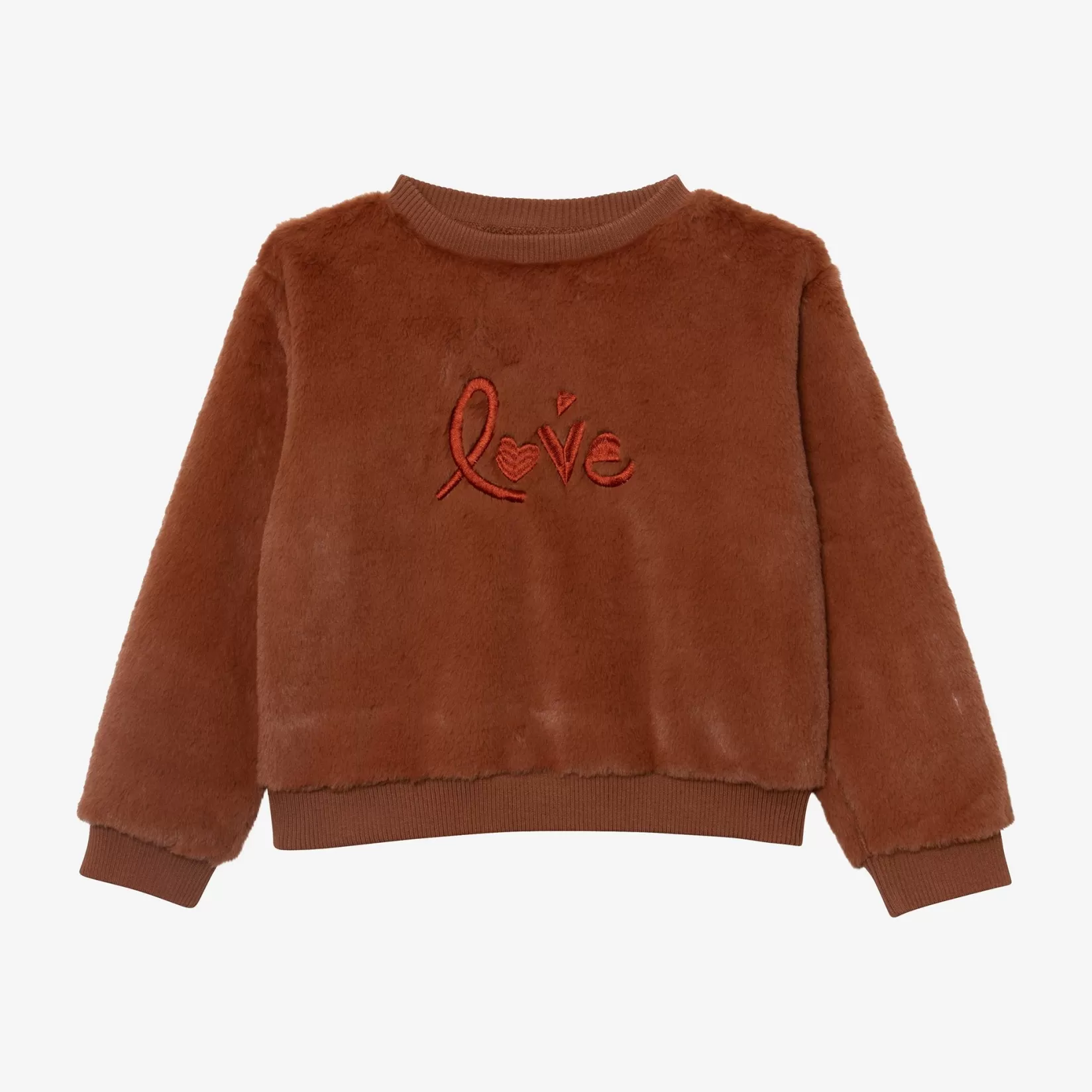 Girl Caramel Faux Fur Sweatshirt*Catimini Hot