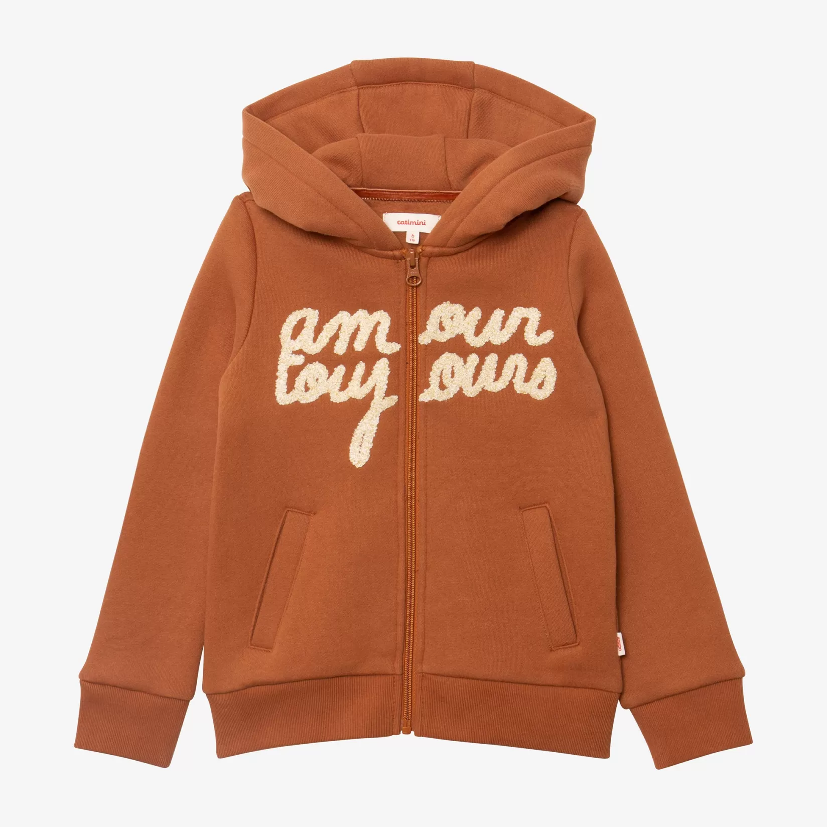 Girl Caramel Zip Hoodie ♡*Catimini Online