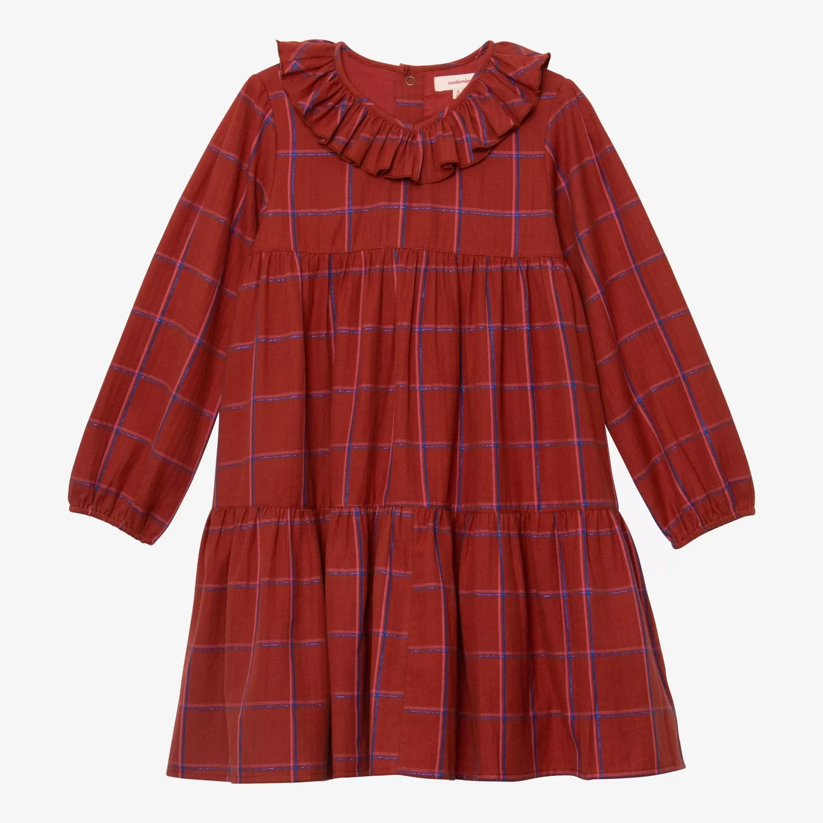 Girl Checked Tiered Dress*Catimini Fashion