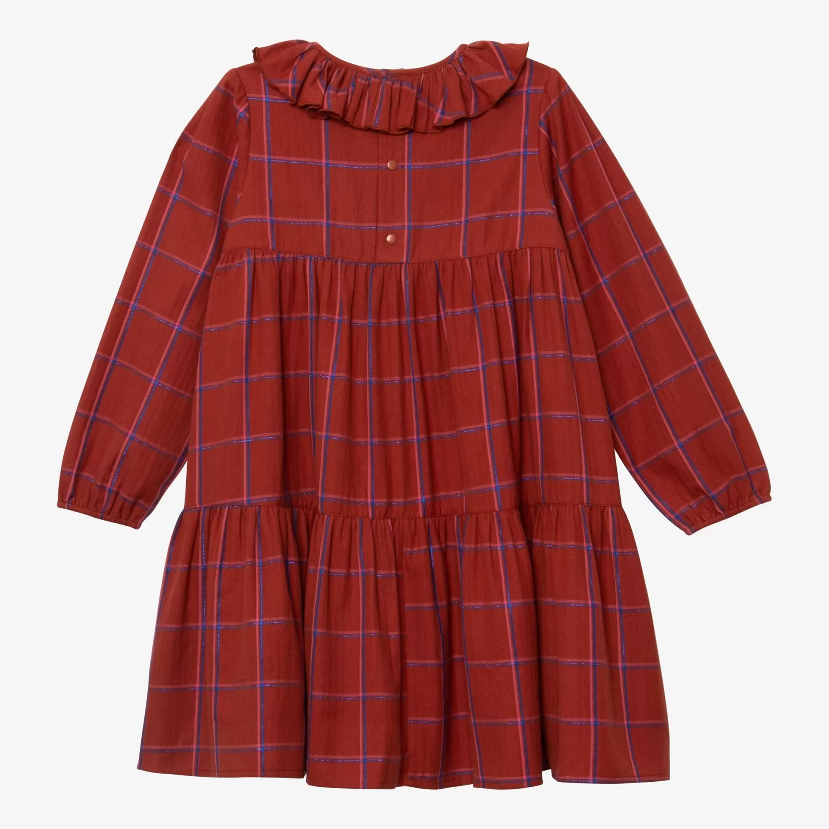 Girl Checked Tiered Dress*Catimini Fashion