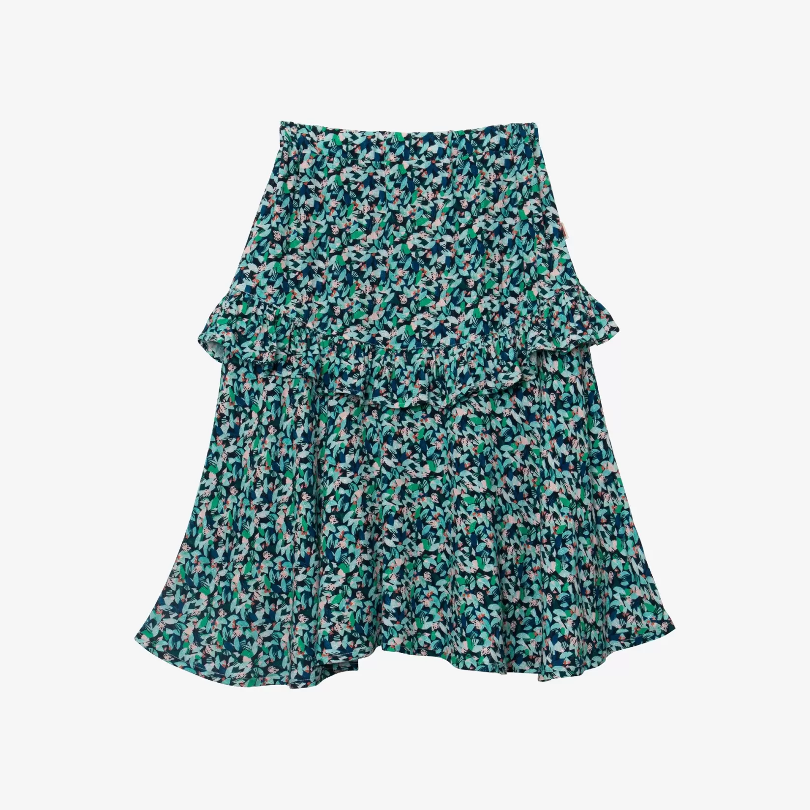 Girl Midi Floral Ruffle Skirt*Catimini Cheap