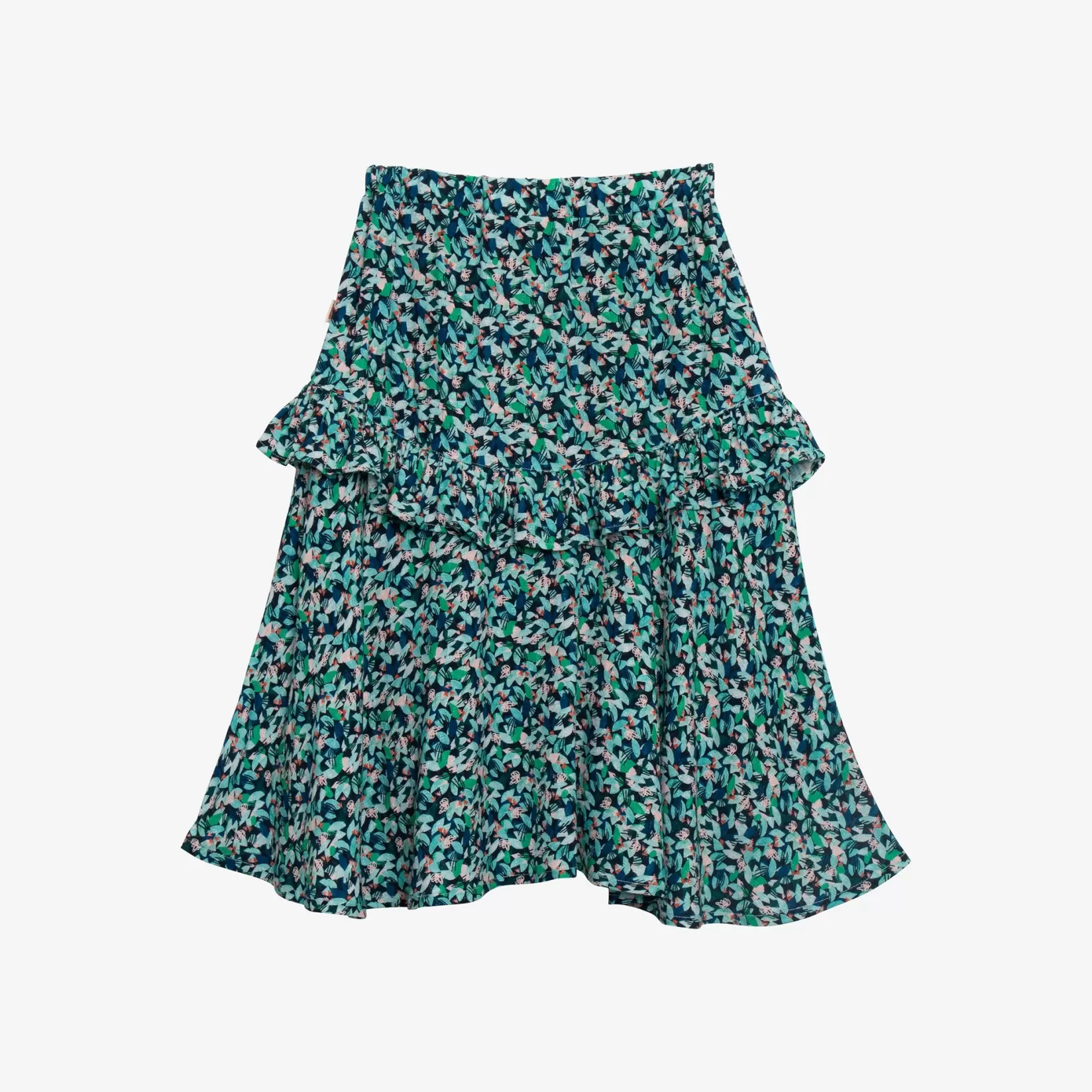 Girl Midi Floral Ruffle Skirt*Catimini Cheap