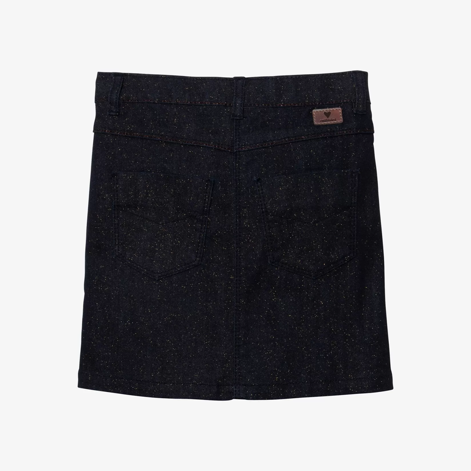 Girl Navy Glitter Denim Skirt*Catimini Cheap