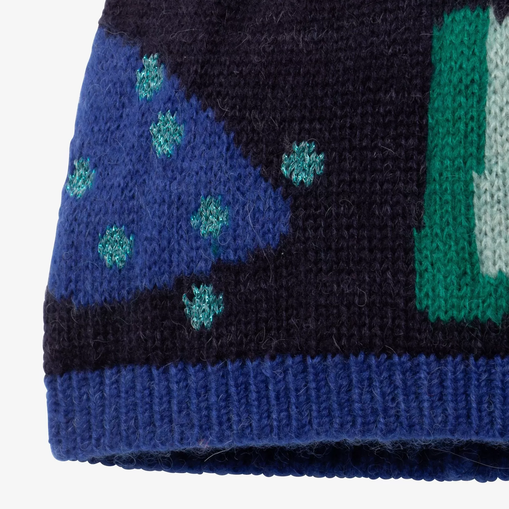 Girl Navy Knit Beanie Hat*Catimini Store