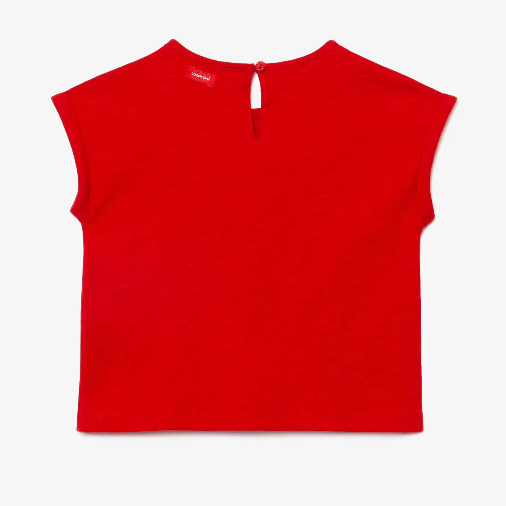 Girl Red Embroidered T-Shirt*Catimini Shop