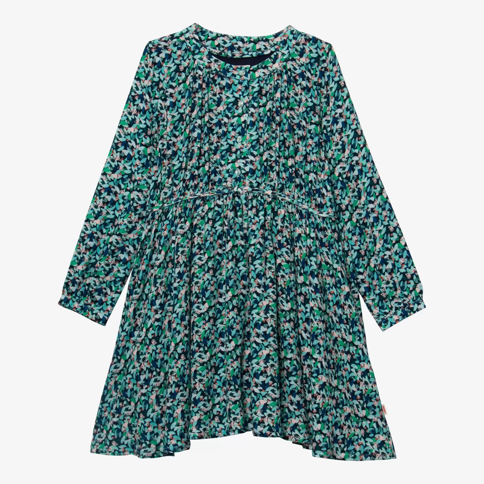 Girl Tiered Green Flower Dress*Catimini Store