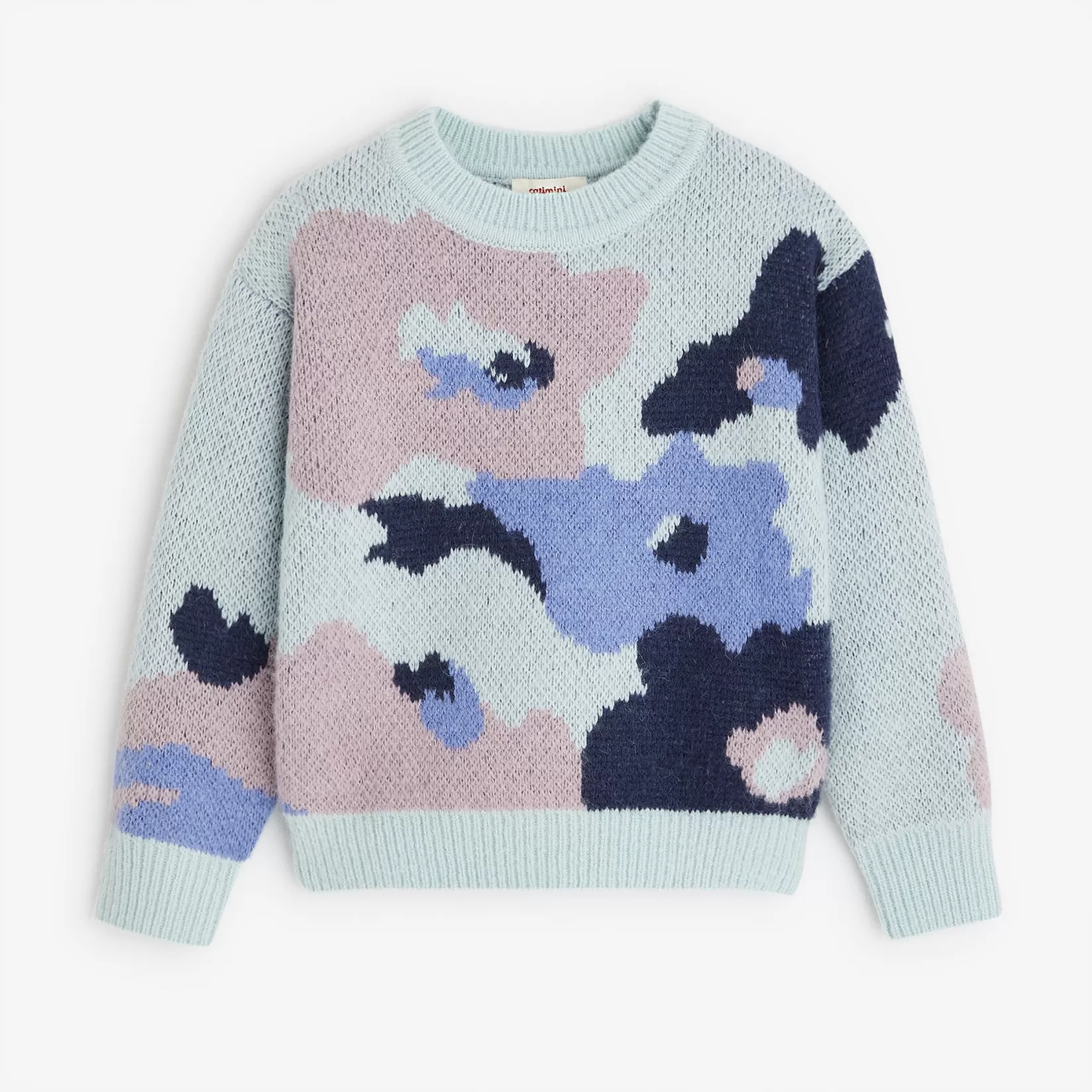 Girls' Blue Knitted Sweater*Catimini Outlet