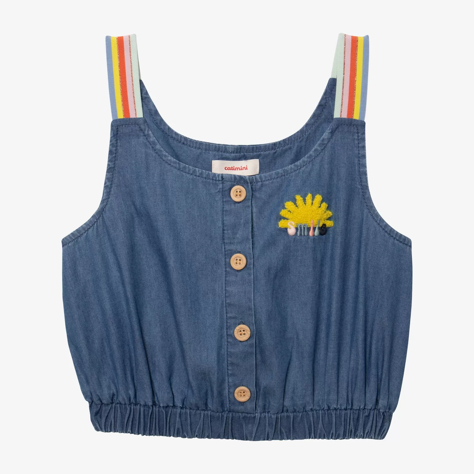 Girls' Blue Tank Top*Catimini Flash Sale