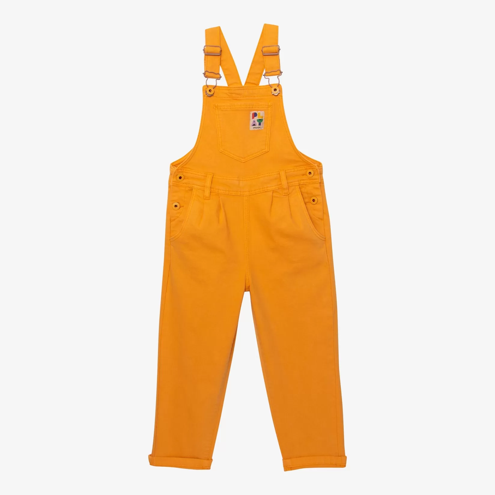 Girls' Deep Yellow Denim Overalls*Catimini Fashion