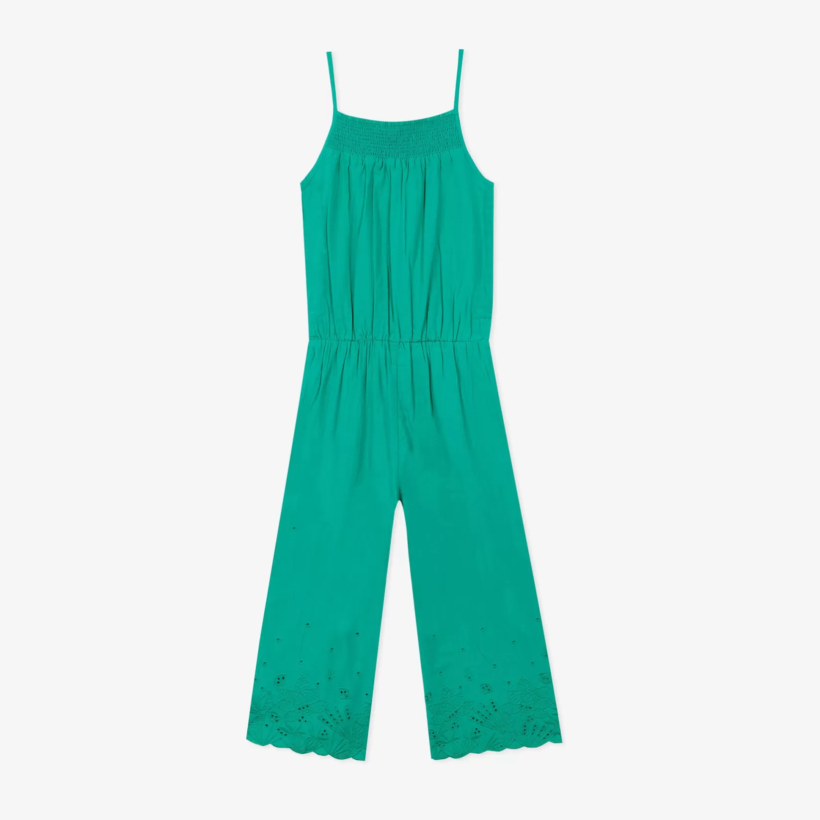 Girls' Green Embroidered Jumpsuit*Catimini Best Sale