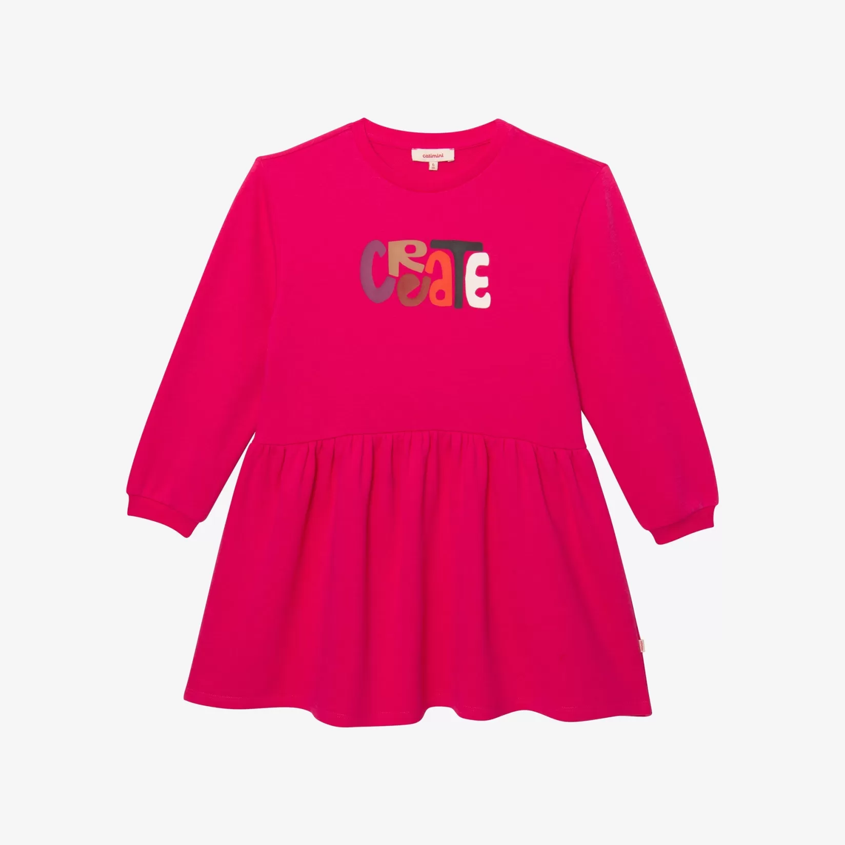 Girls' Hot Pink Long Sleeve Dress*Catimini Outlet